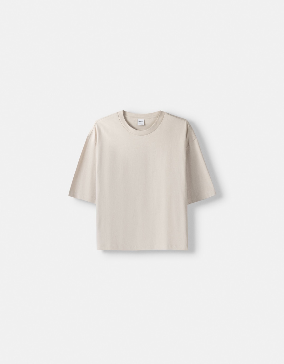 Boxy fit cropped short sleeve T-shirt