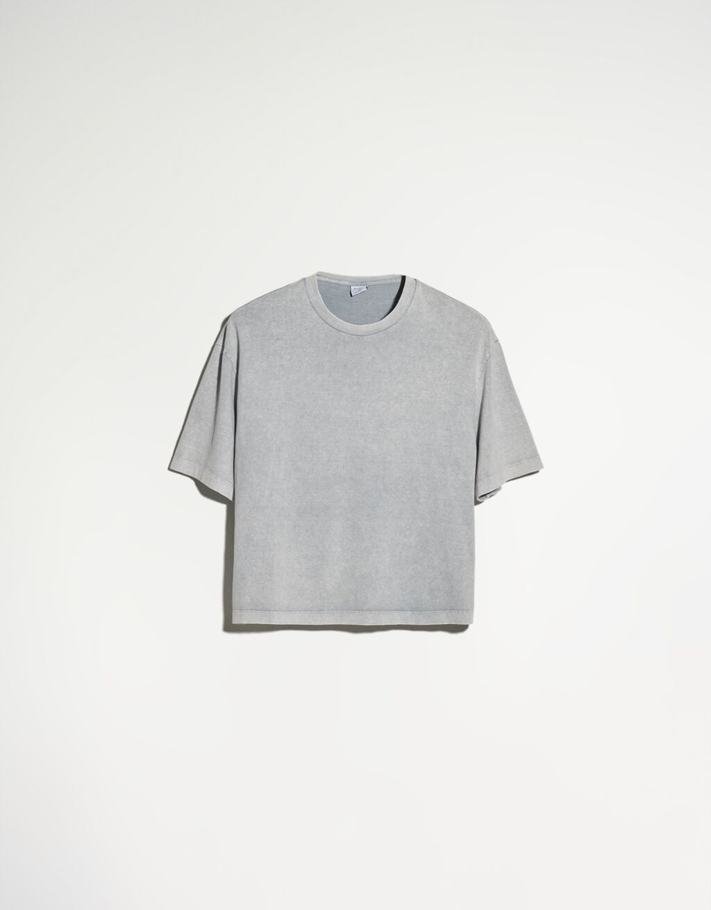 Short sleeve faded cropped boxy fit T-shirt