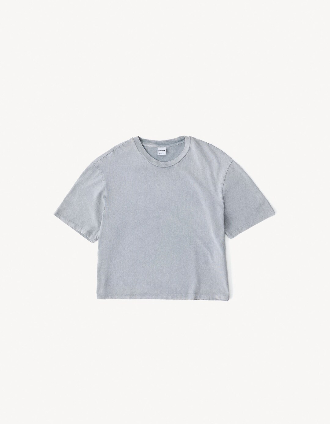 Short sleeve faded cropped boxy fit T-shirt