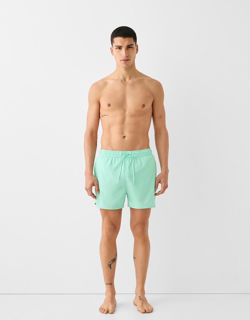 Korte zwembroek-Turkoois-0