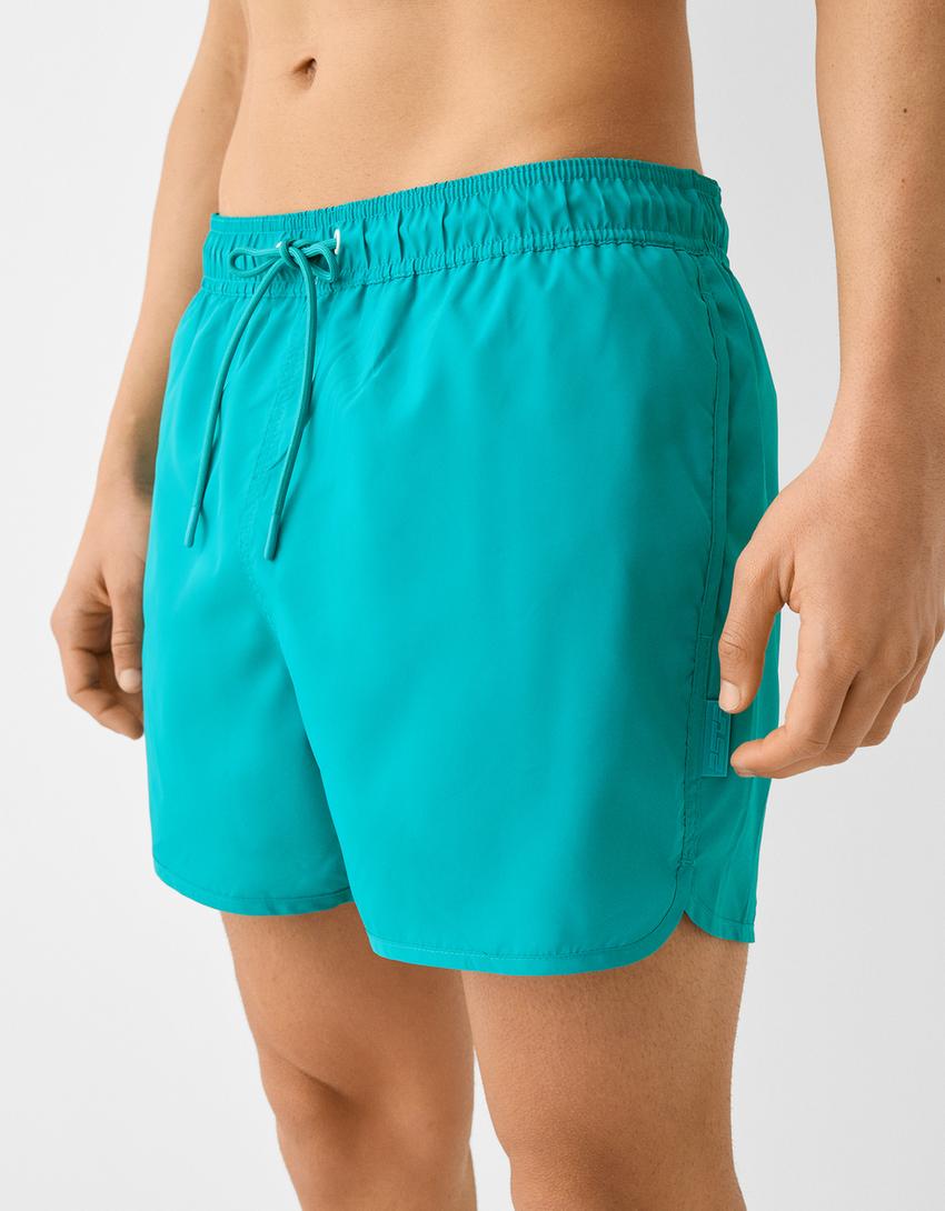 Korte zwembroek-Turkoois-1