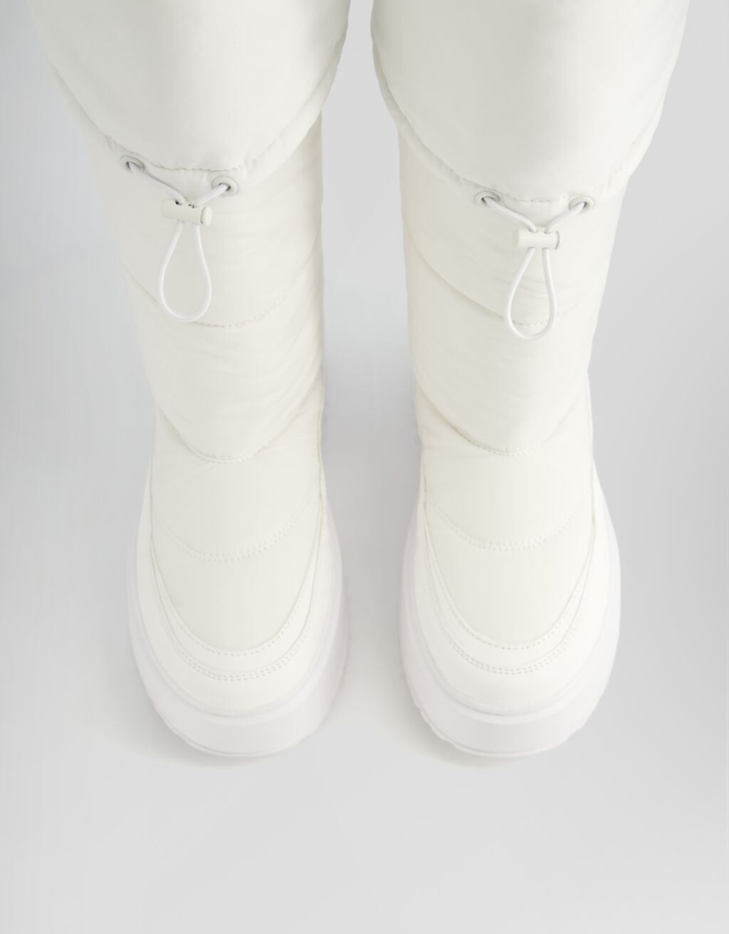 Quilted platform boots Ski Collection-ECRU-3