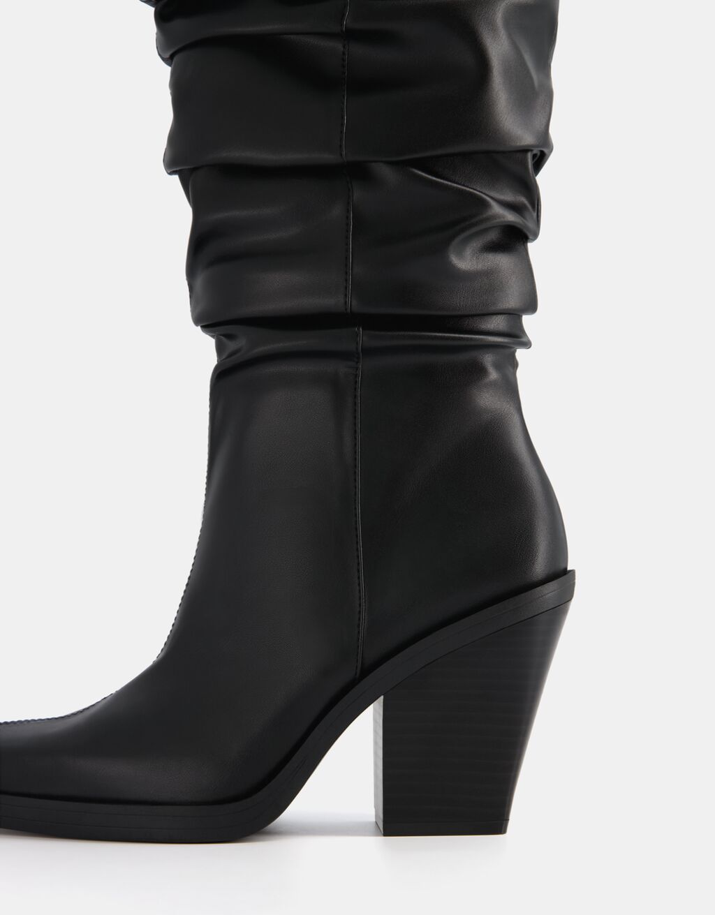 bershka leather boots