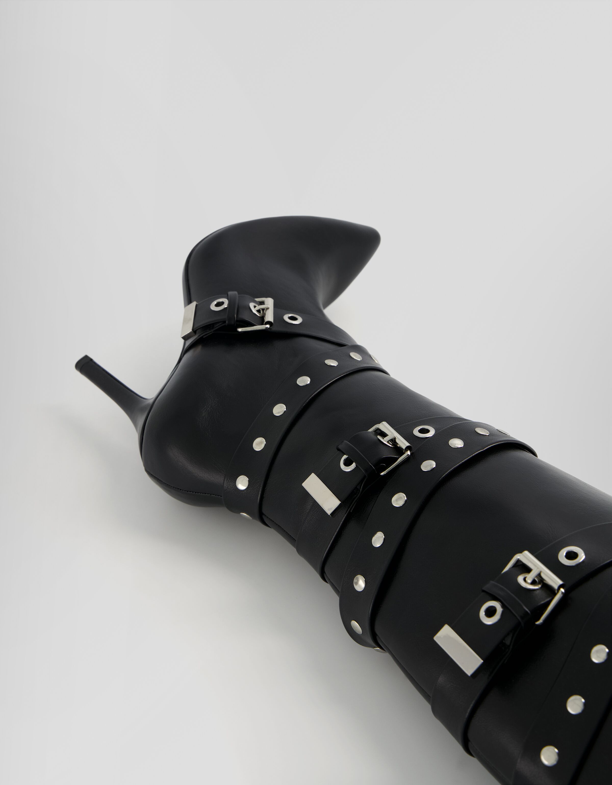 Studded heel discount boots