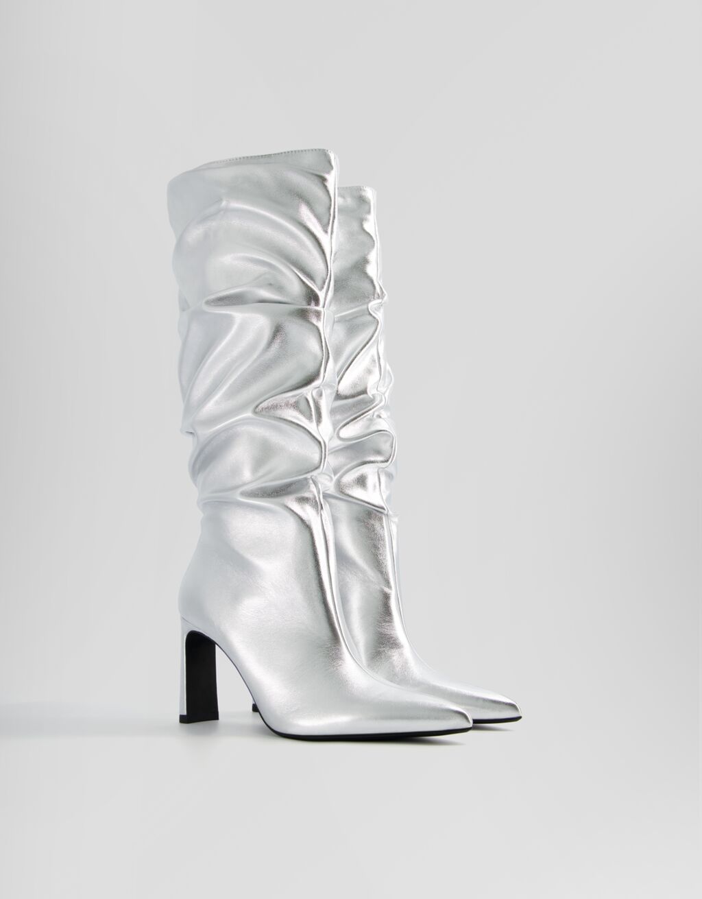 Metallic sales slouch boots