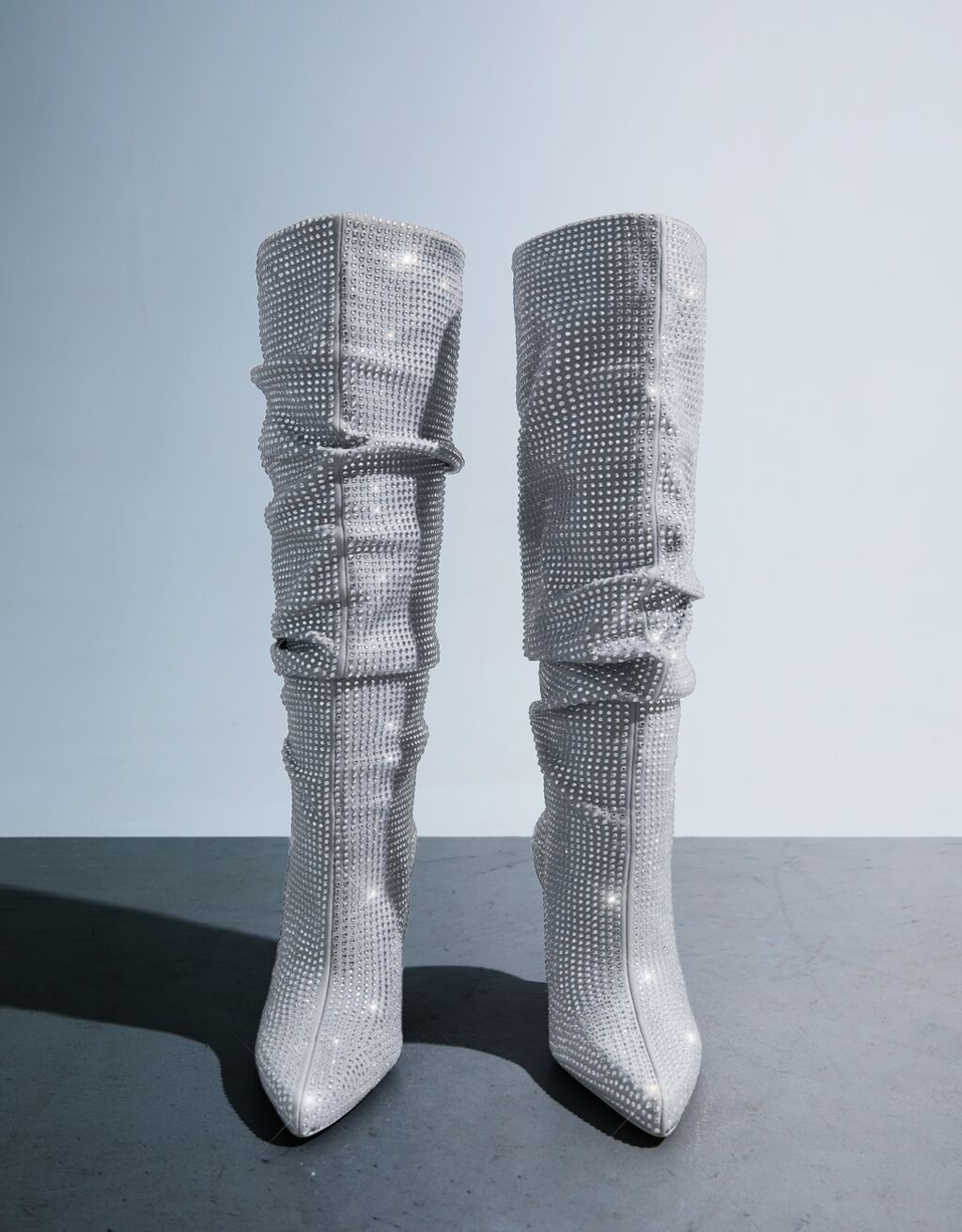 Shiny stilettoheel boots Women Bershka