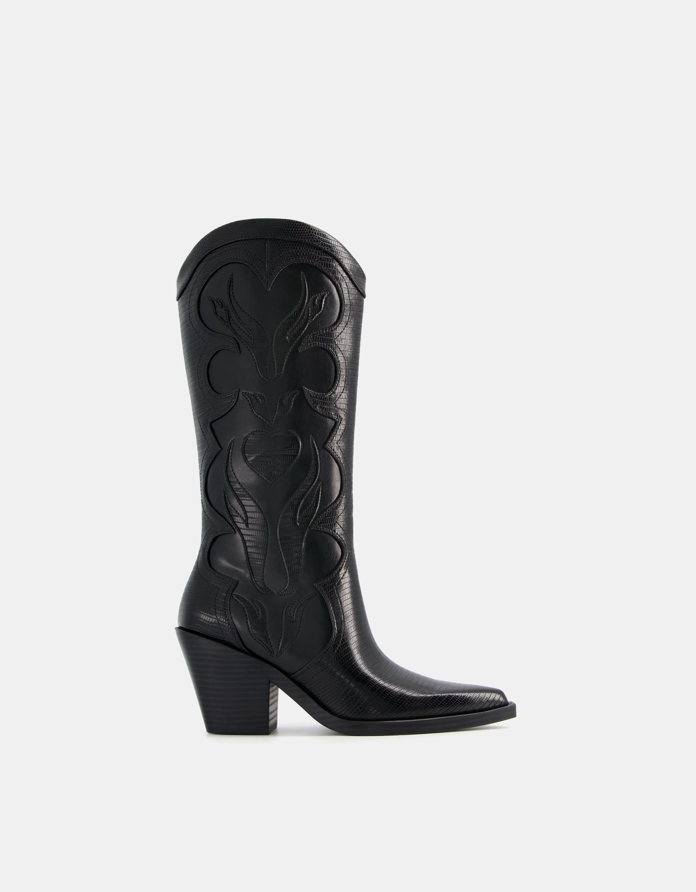 Botas largas store negras bershka