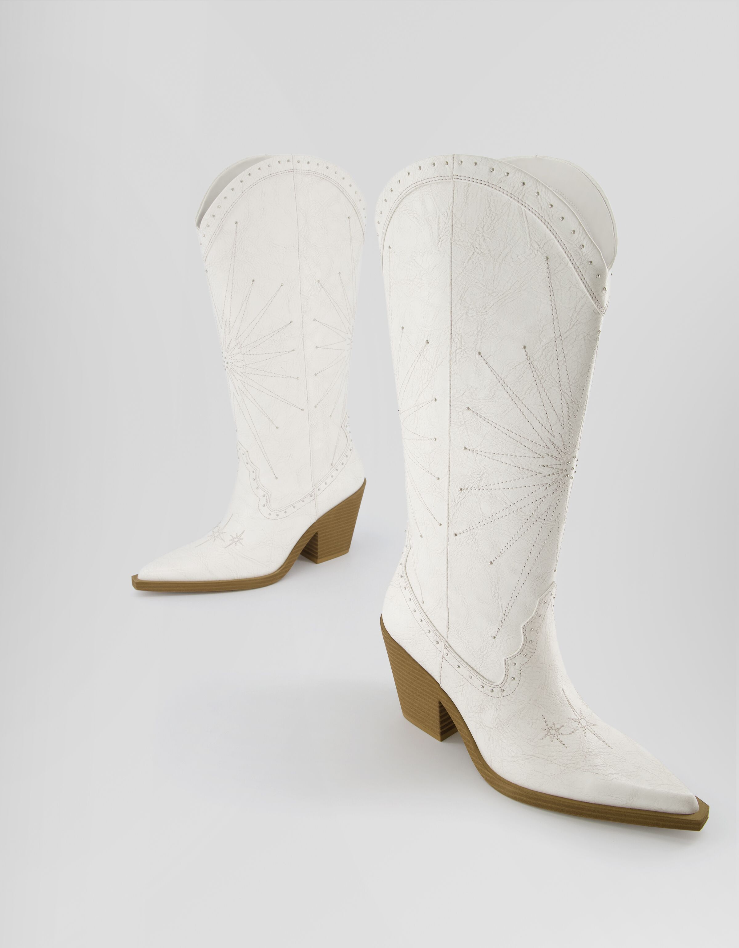 Womens studded cowboy boots cheap