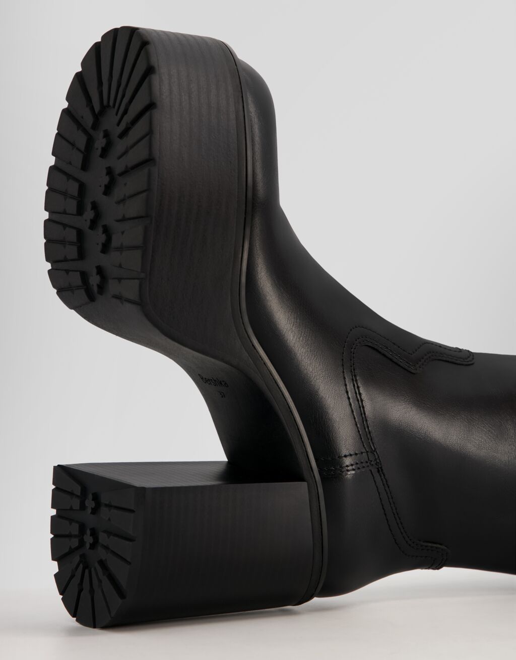 Bottines talon large plateforme Chaussures Femme Bershka