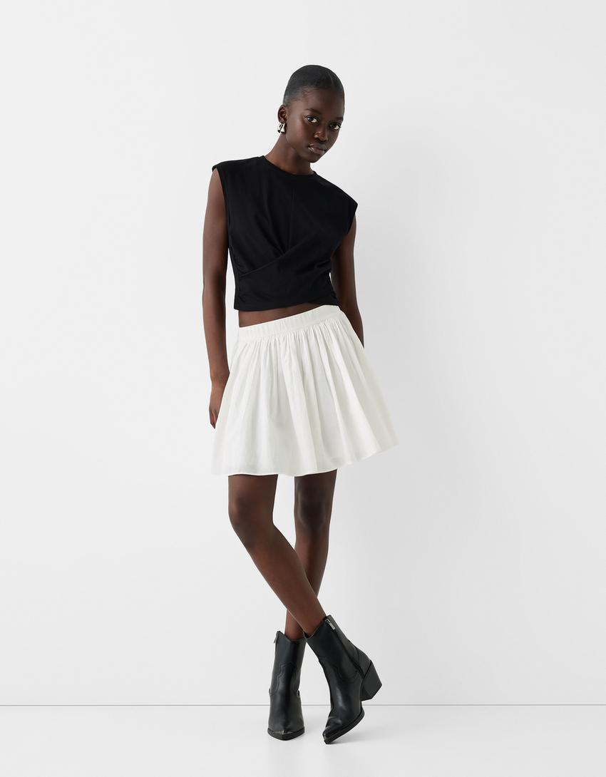 بوت برقبة للكاحل كاوبوي بكعب ومقدمة ممعدنة-أسود-0