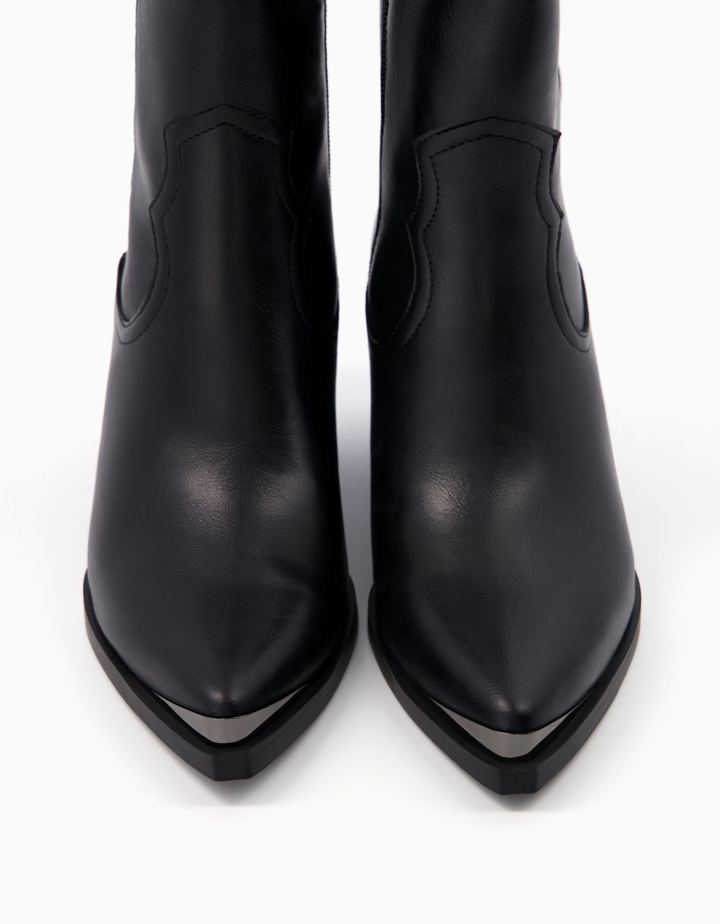 Bershka top patent boots