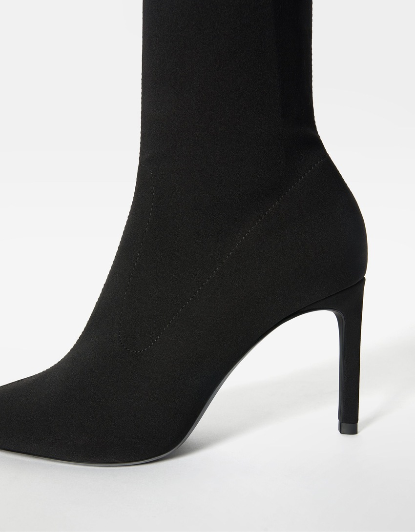 Tailored high-heel ankle boots-BLACK-3