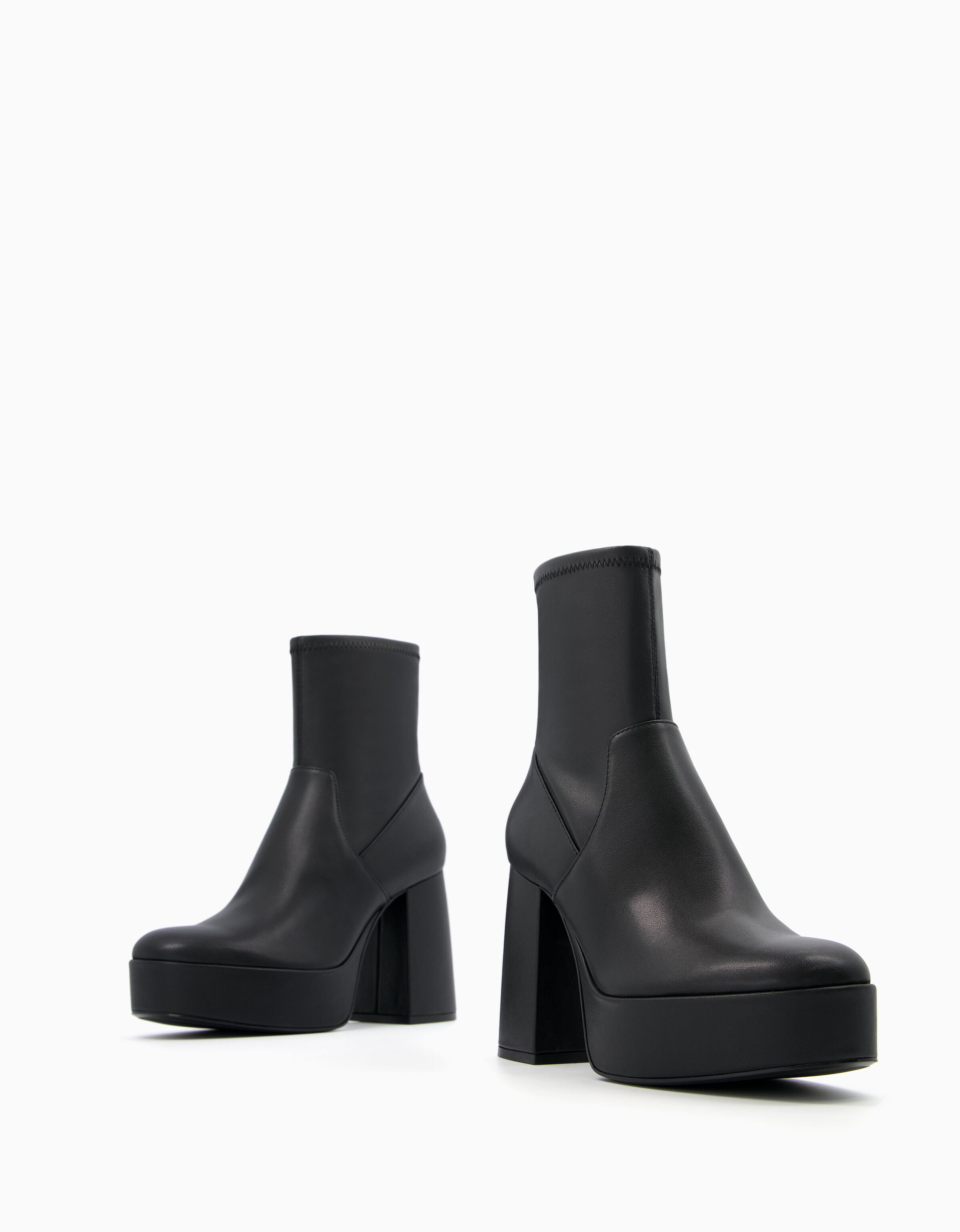 Botines tacon plataforma bershka store