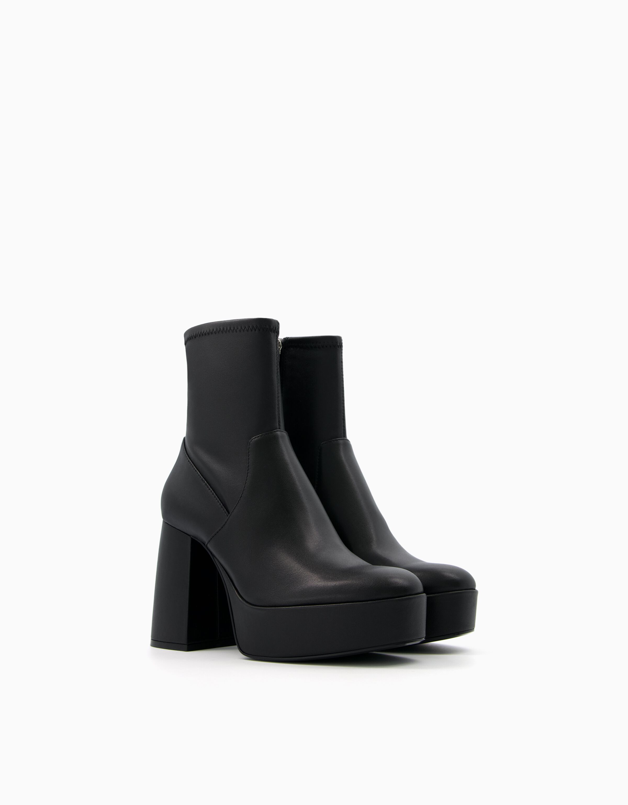 Botines tac n plataforma Zapatos Mujer Bershka