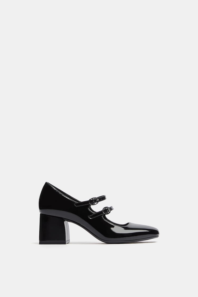 Schuhe mit breitem Absatz im Mary Jane-Stil