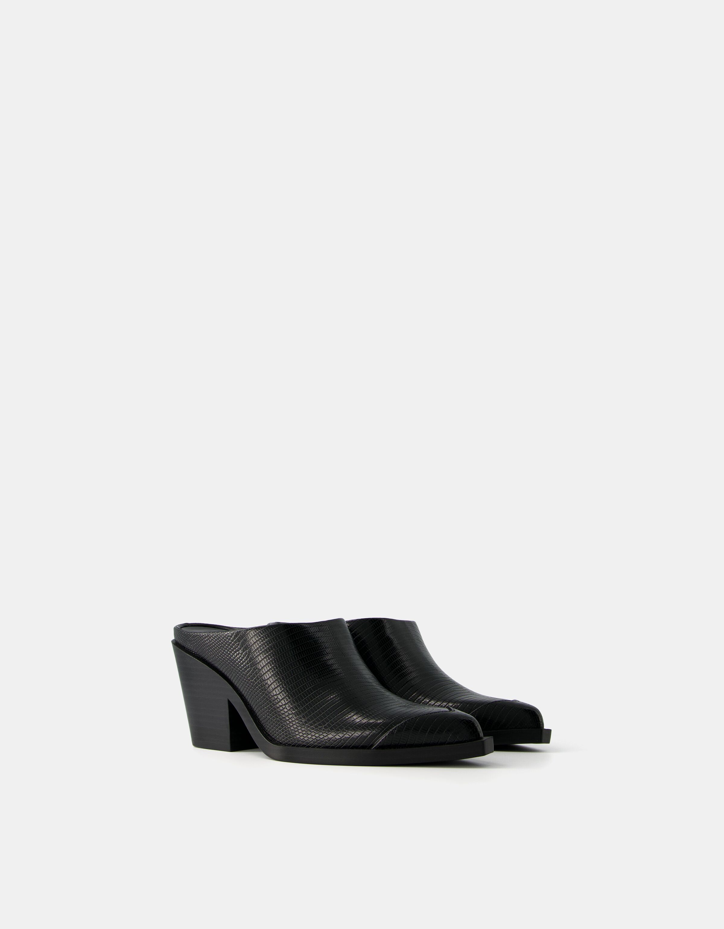 Open hot sale heel clogs