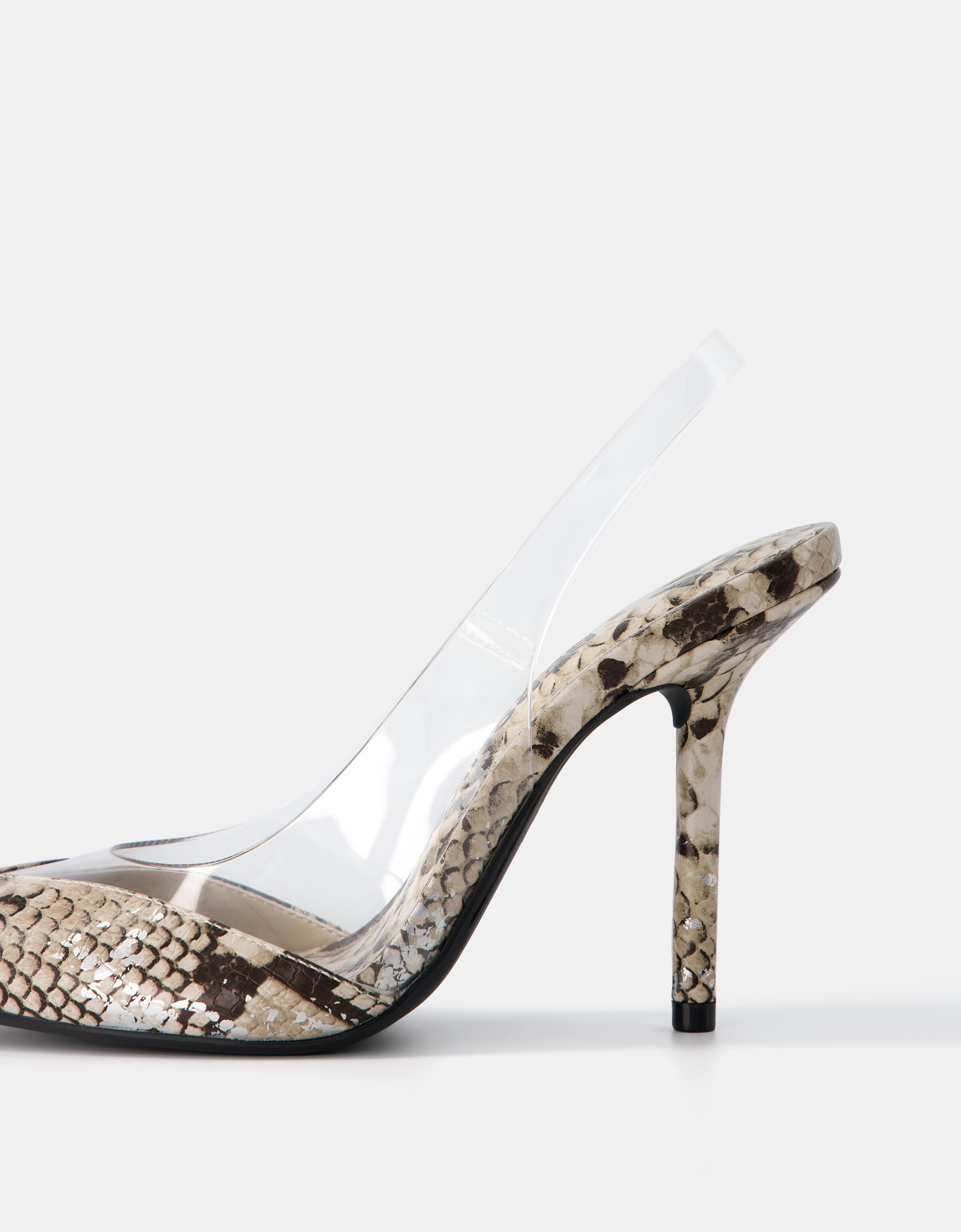 NEW Zara Animal Print High Heel tie up Slingback Sandal Shoes - Zapato size  6 | eBay