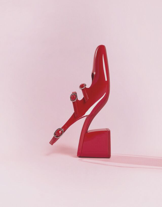 Talon sales rouge bershka