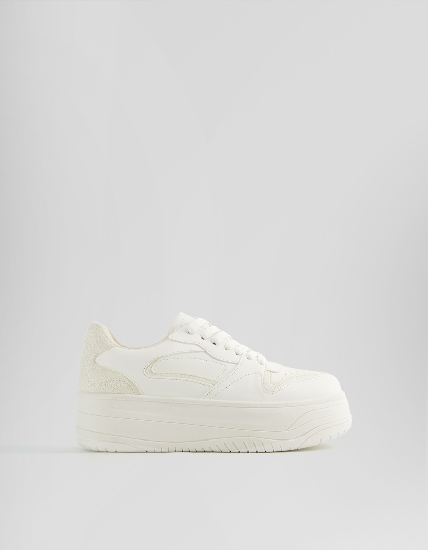 Baskets plateforme-Blanc-5