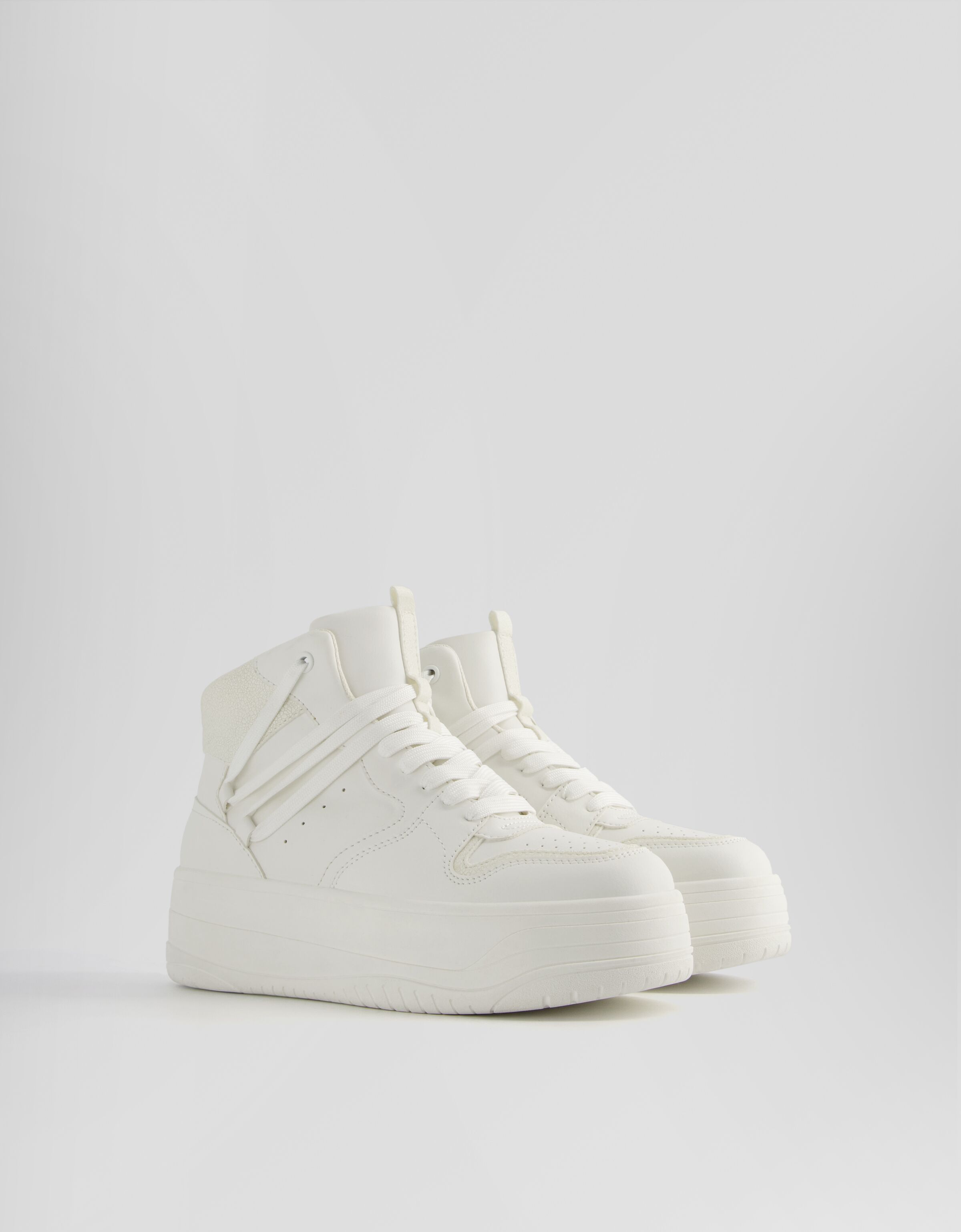 High top lace up trainers
