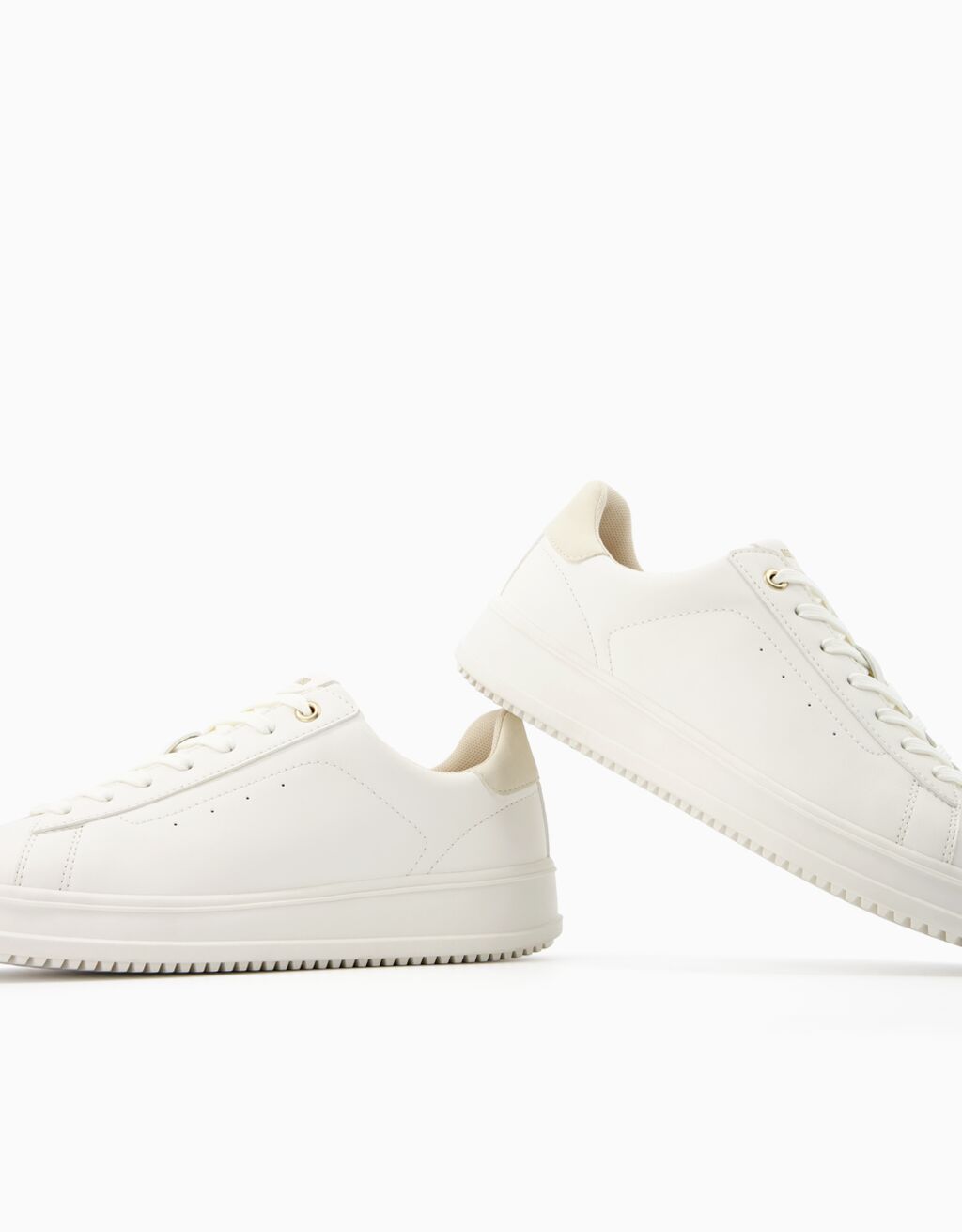 Contrast trainers-WHITE-1