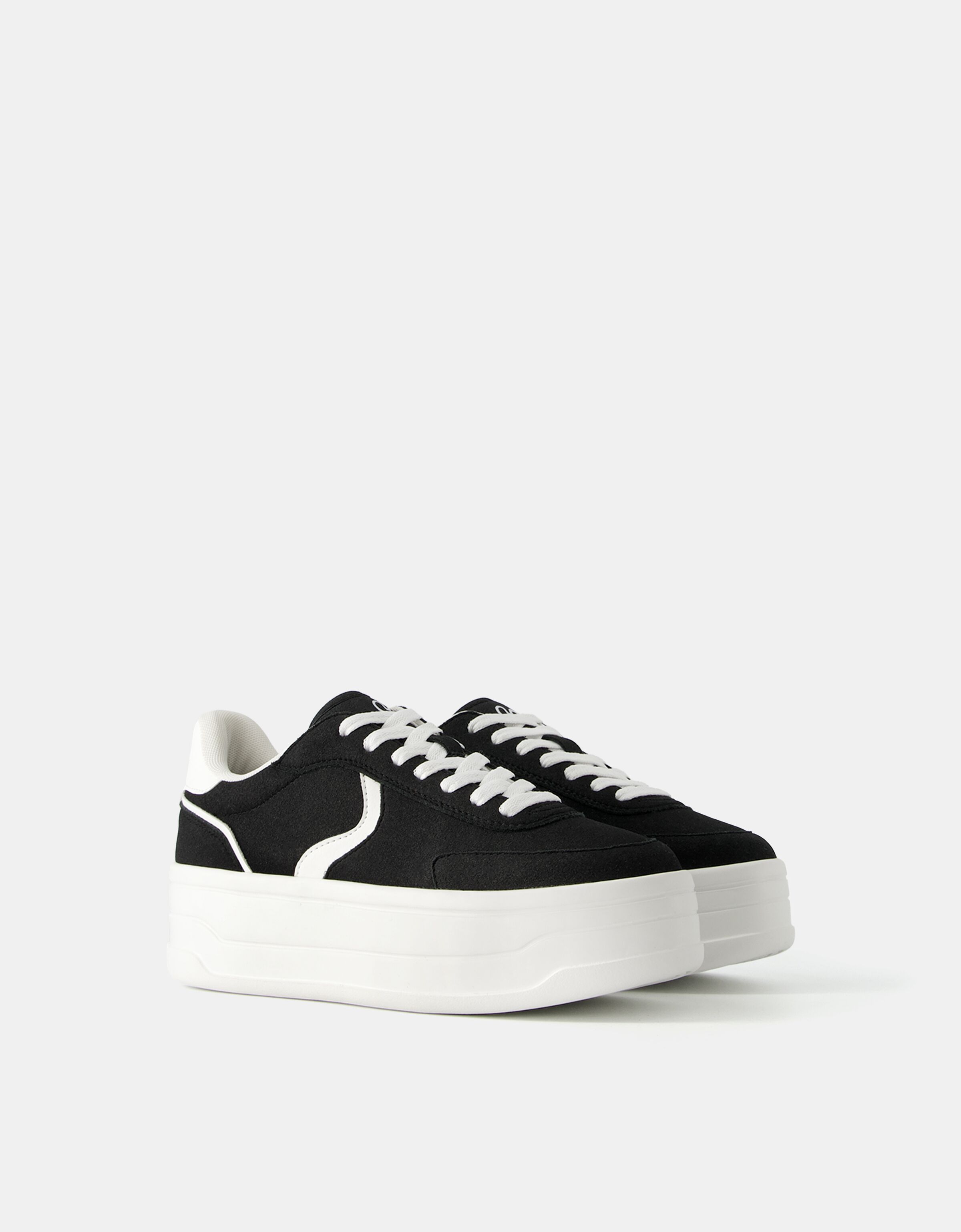 Deportivas plataforma monocolor bershka on sale