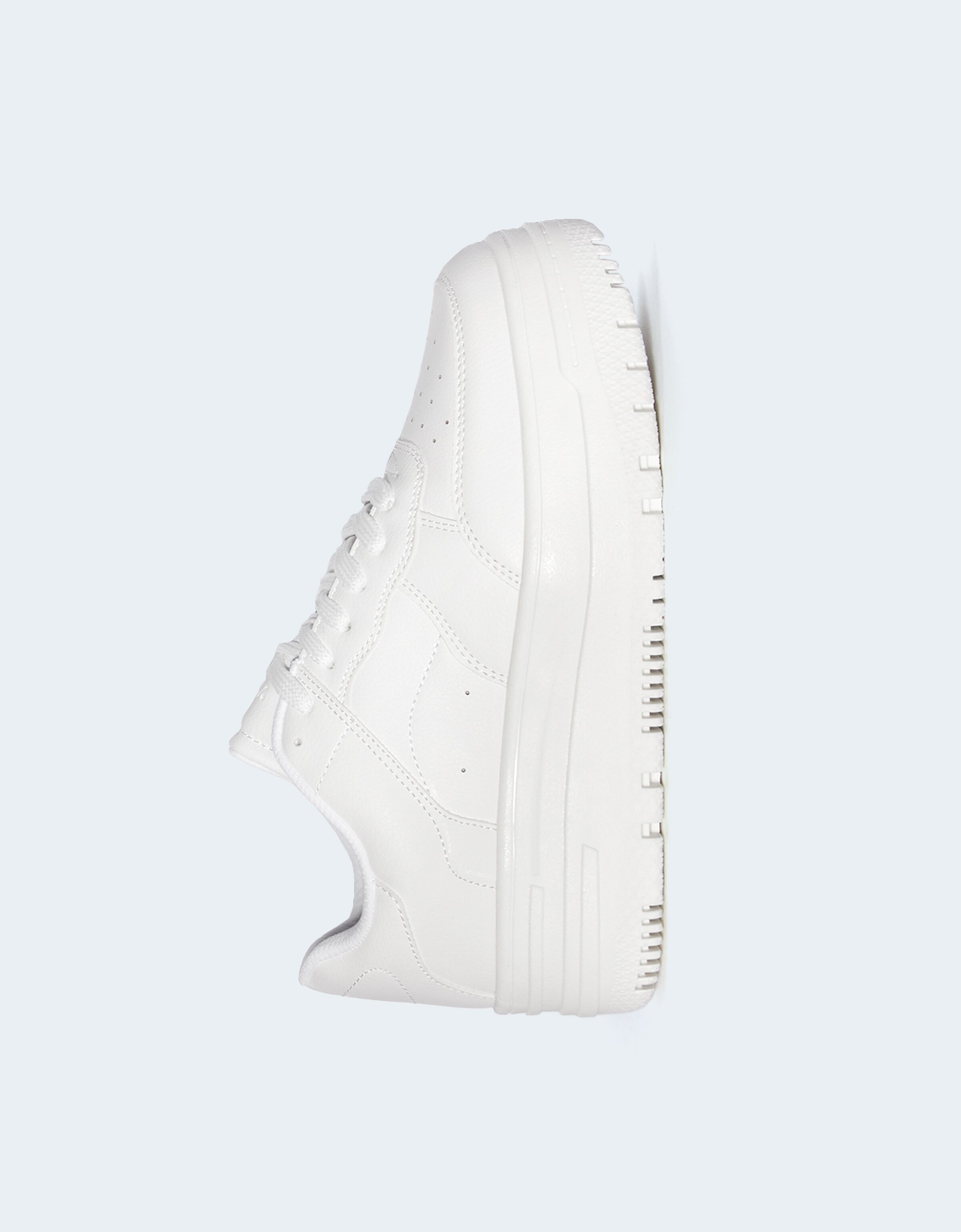 Deportivas plataforma sales monocolor bershka