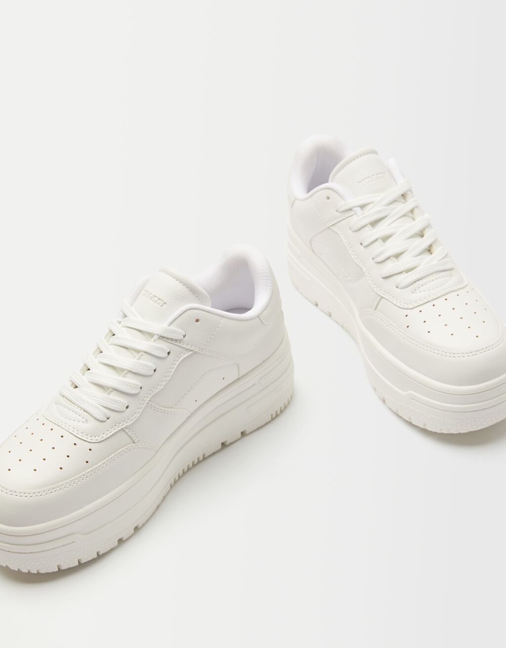 Bershka monochrome platform trainers clearance