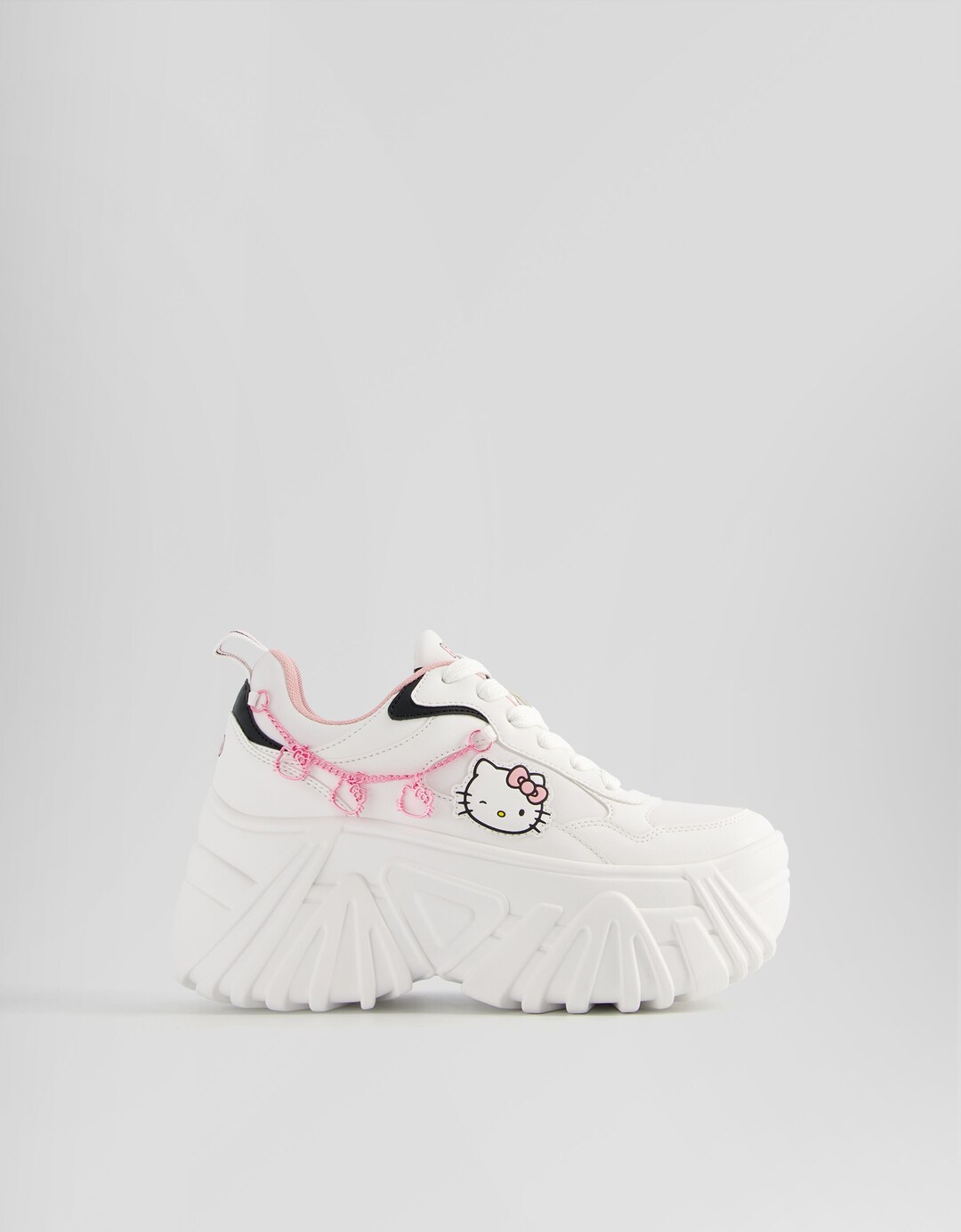 Hello Kitty sneakers met plateauzool en strass