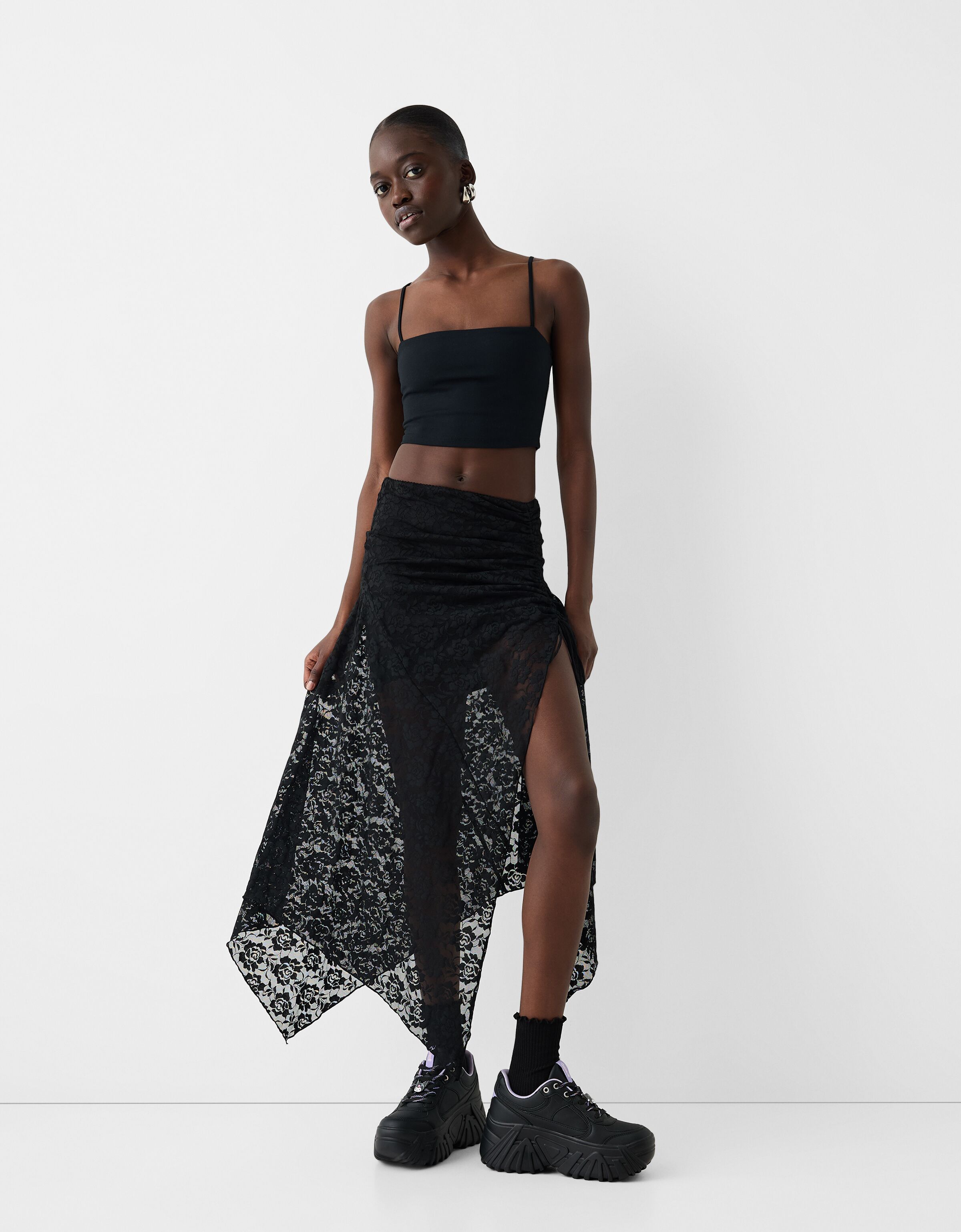 Basket plateforme bershka outlet