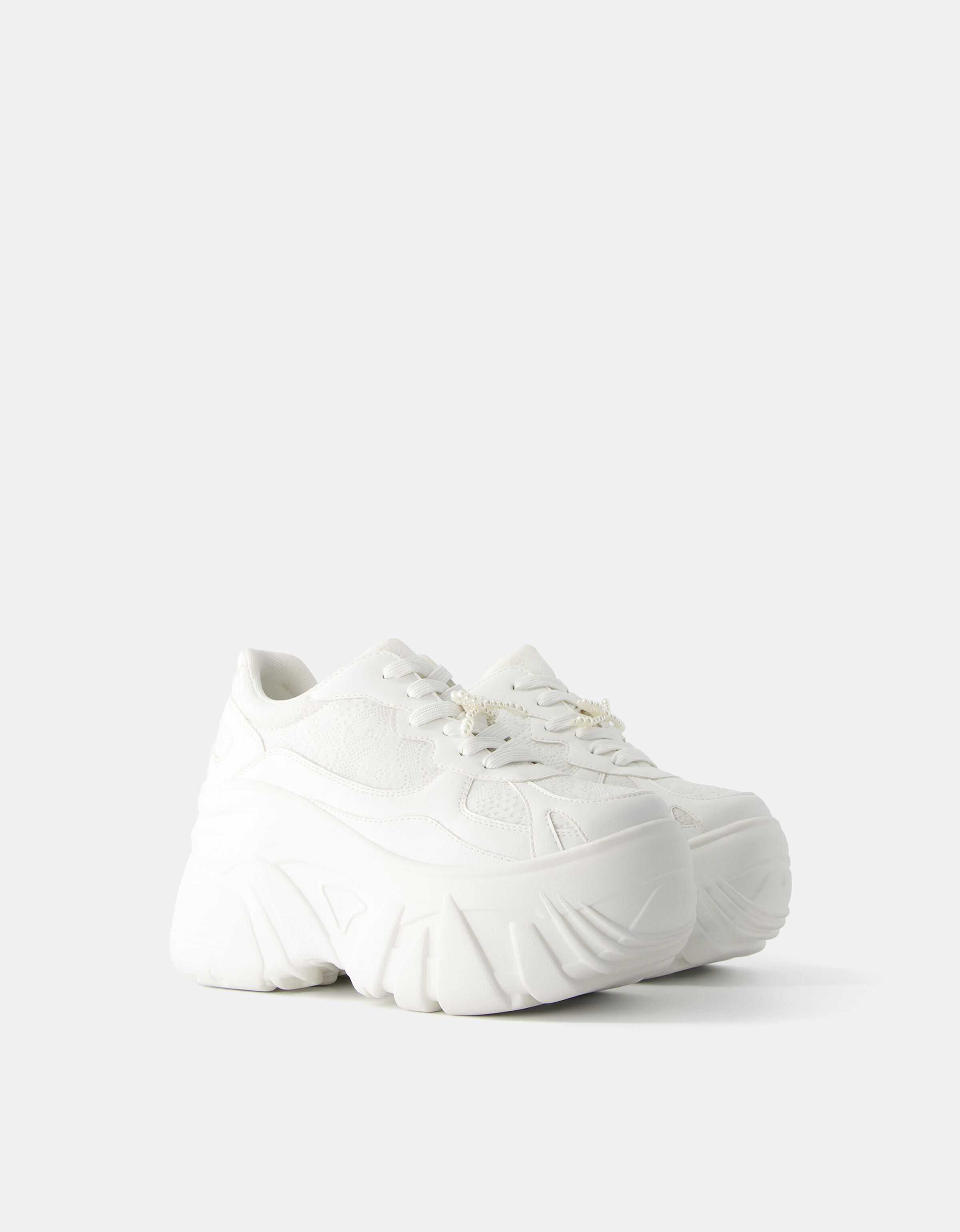 Bershka platform trainers sales