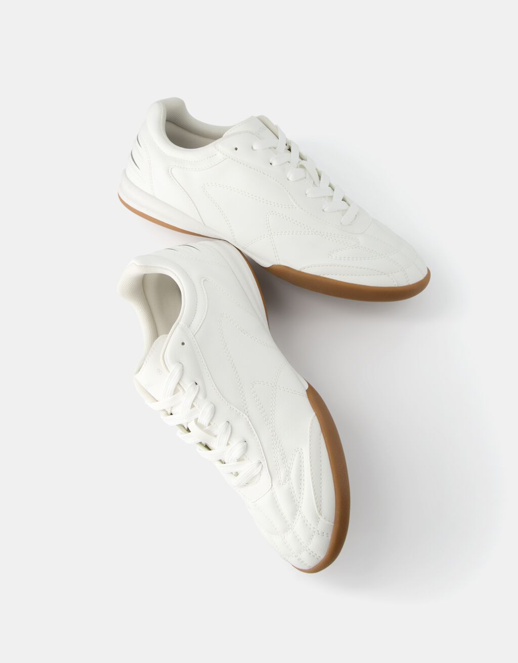 Zapatillas estilo fútbol metalizadas-Blanco-4