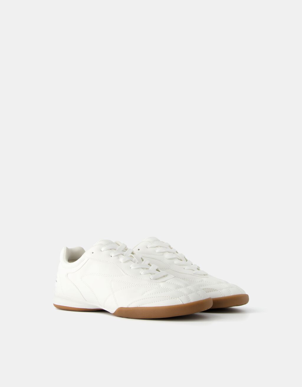Football style trainers-WHITE-0