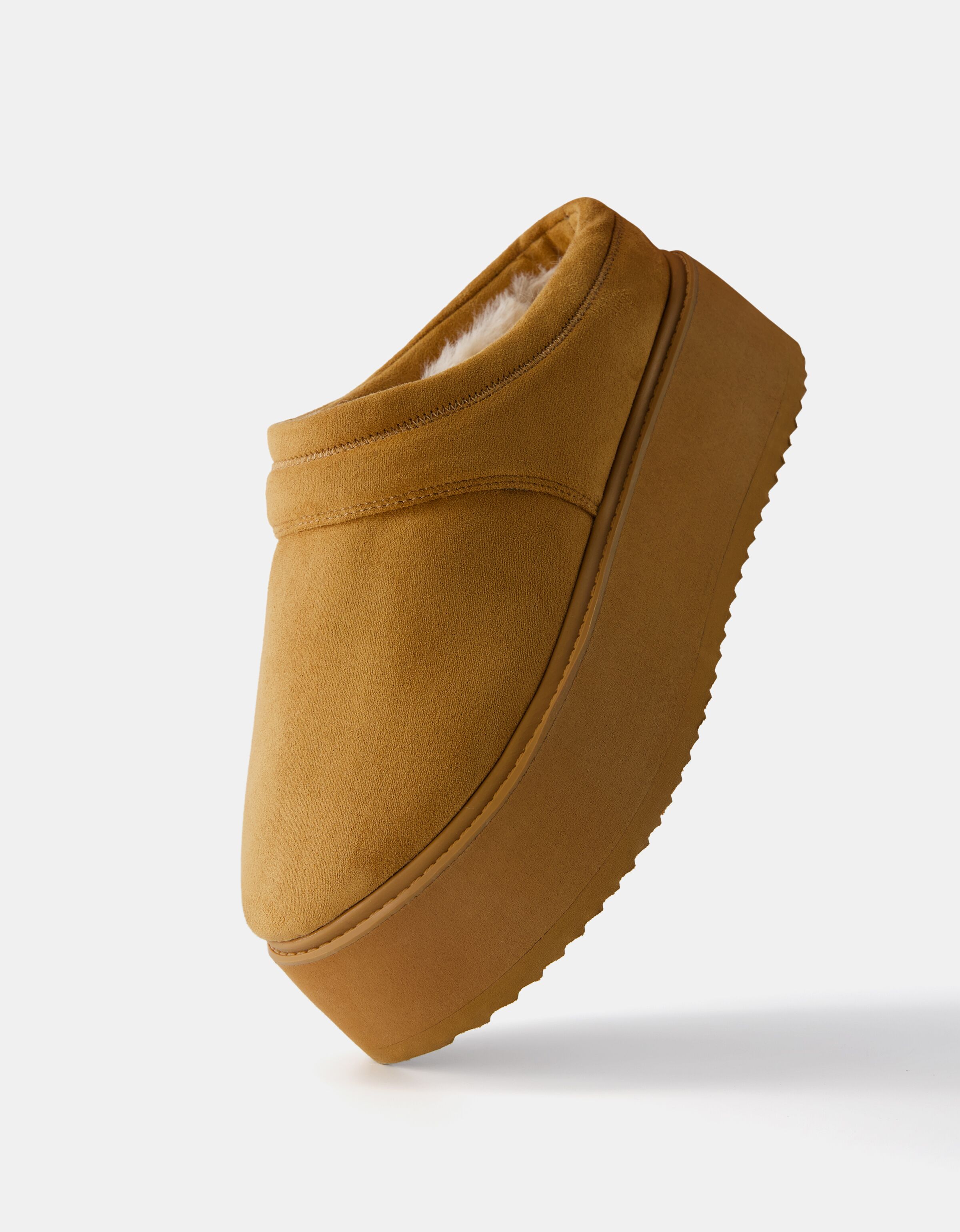 Clogs with fur inside store