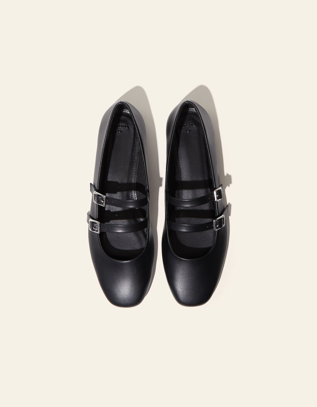 Ballet flats with buckles