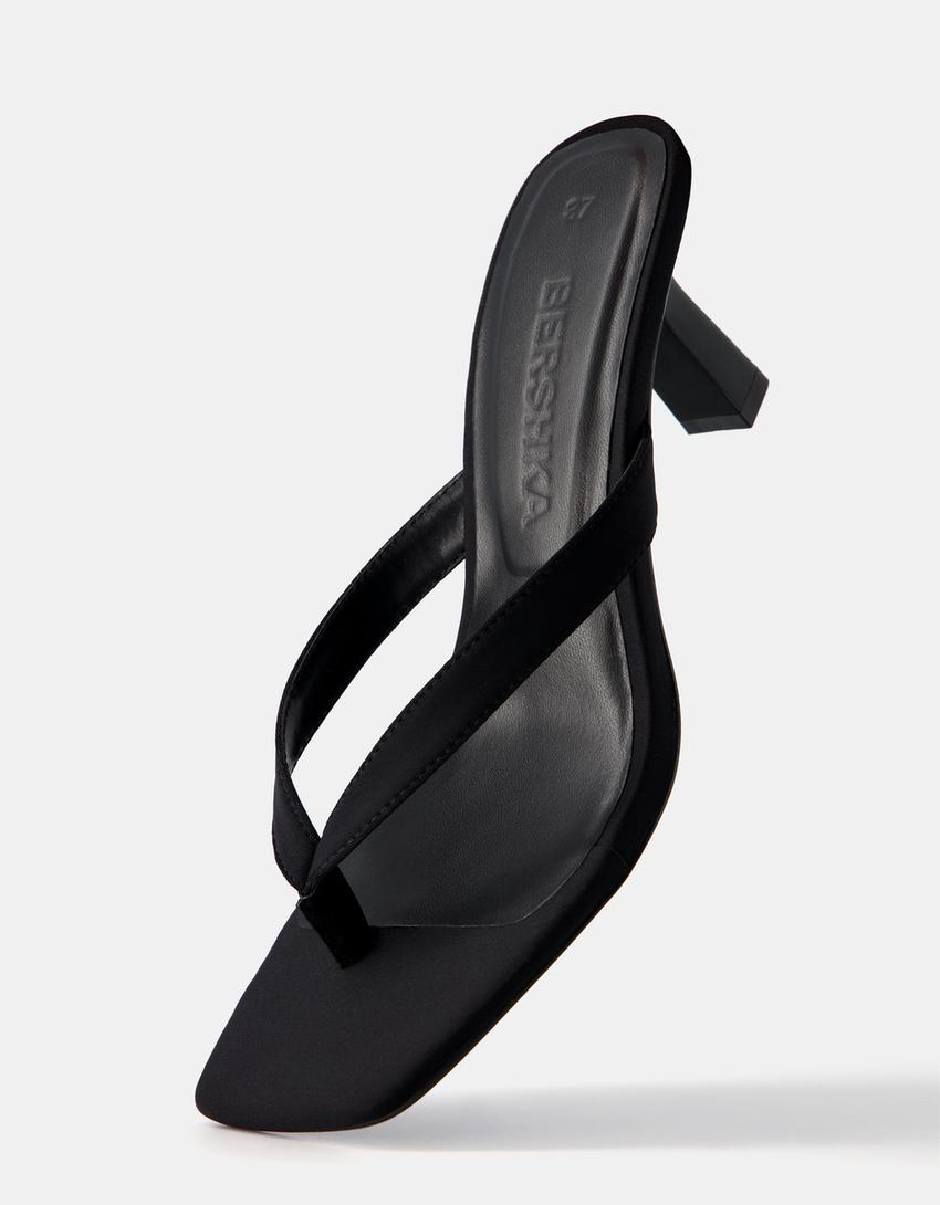 Kitten heel mule sandals. - Women | Bershka