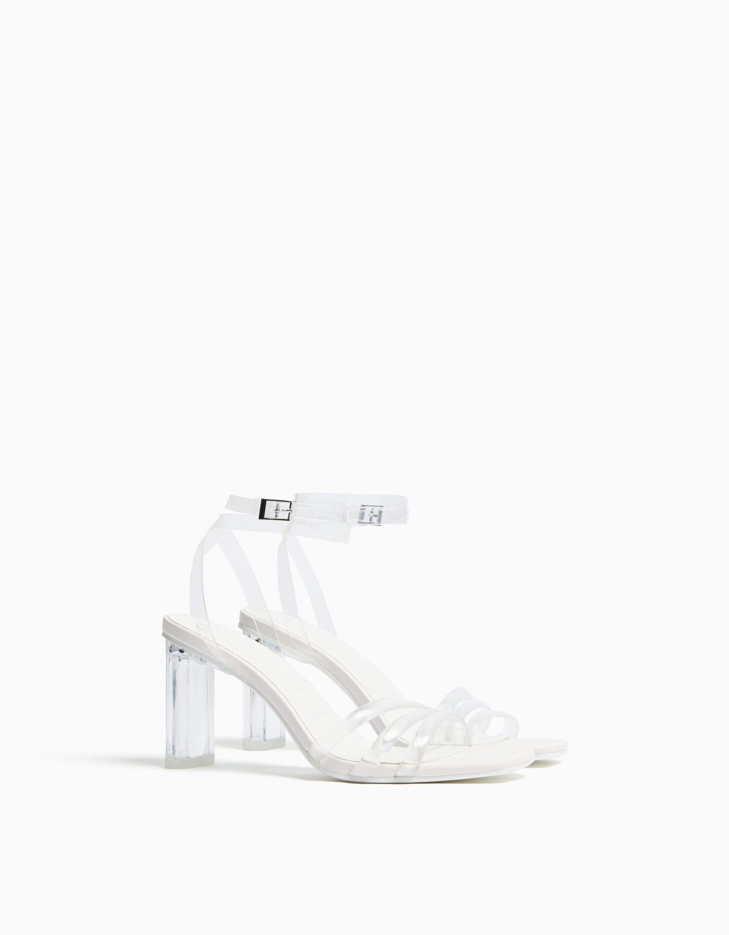 Bershka clear heels discount