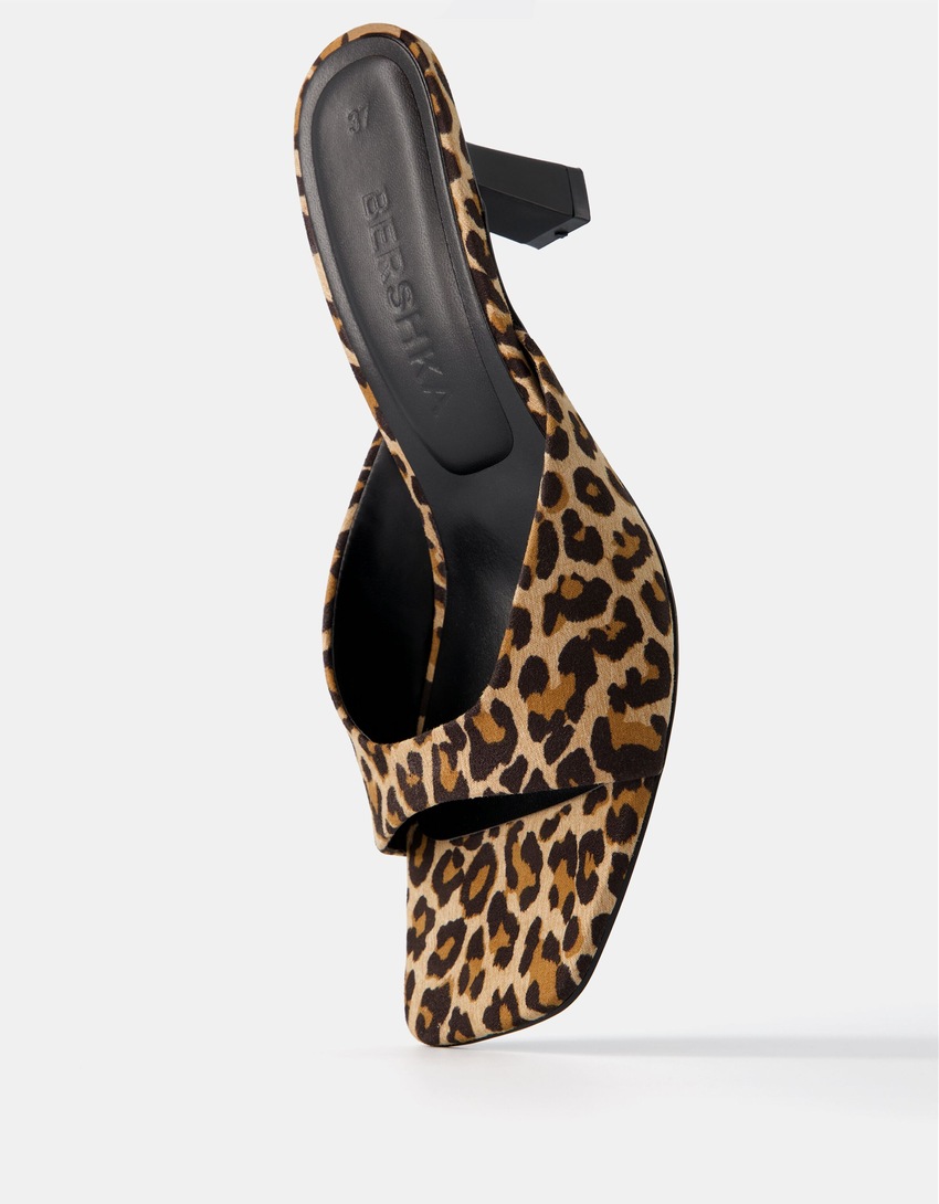 Animal print kitten heel sandals-ANIMAL PRINT-3