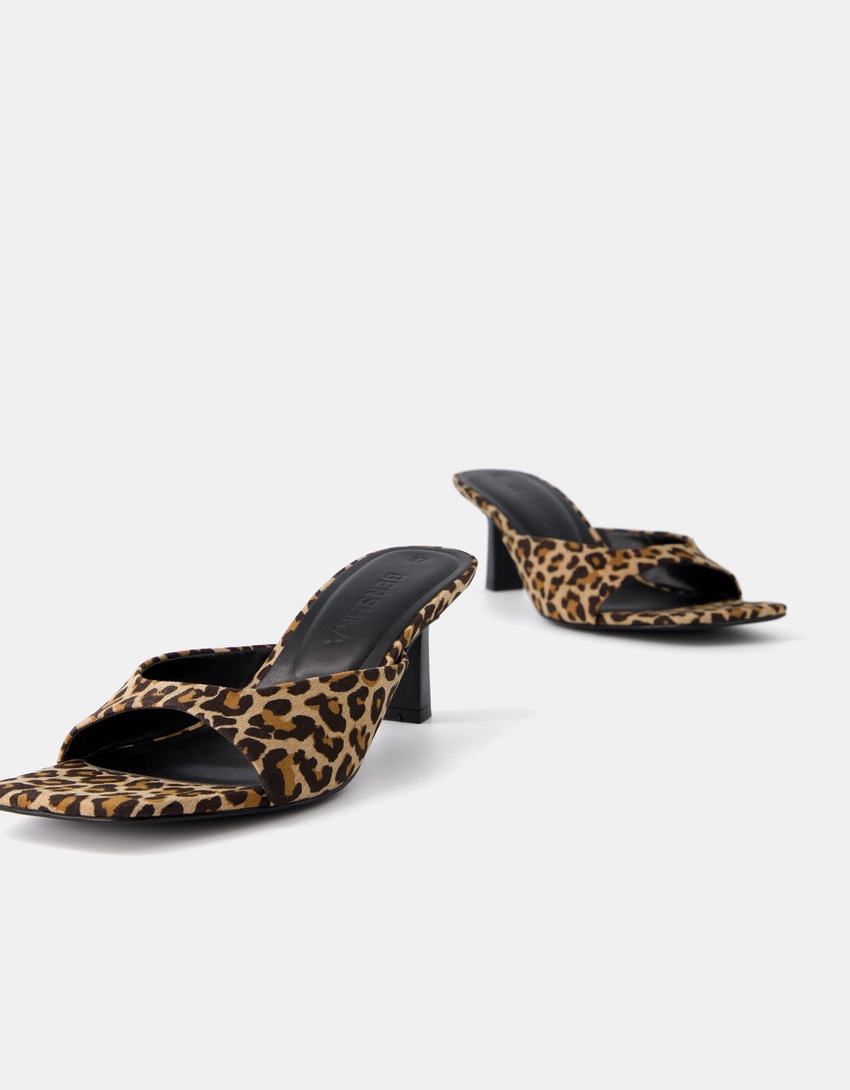 Animal print kitten heel sandals-ANIMAL PRINT-4