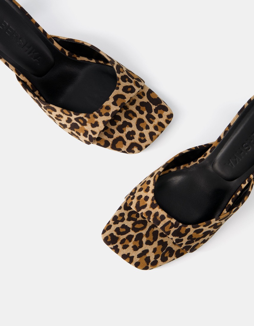 Animal print kitten heel sandals-ANIMAL PRINT-5