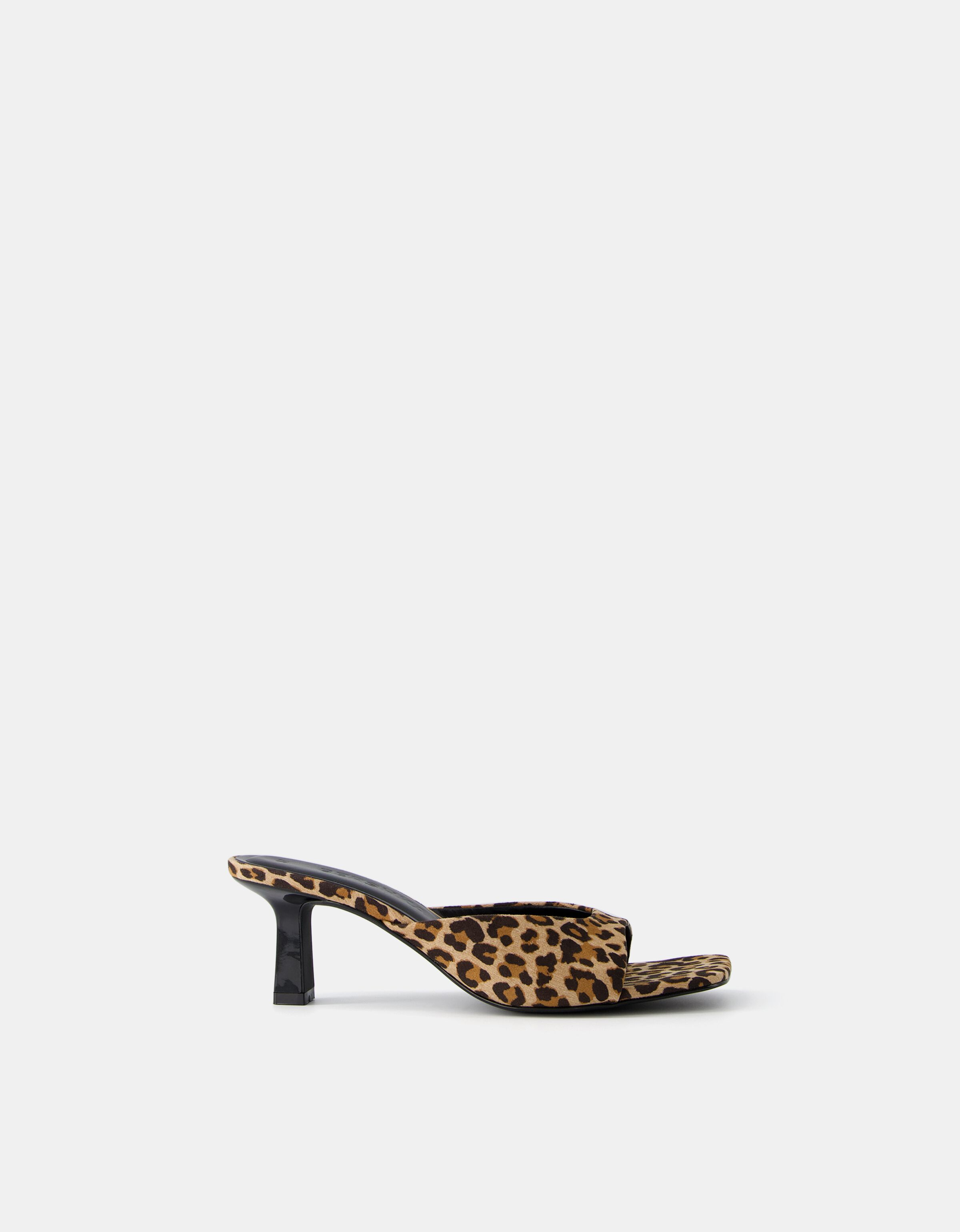 Kitten heels animal print 2025