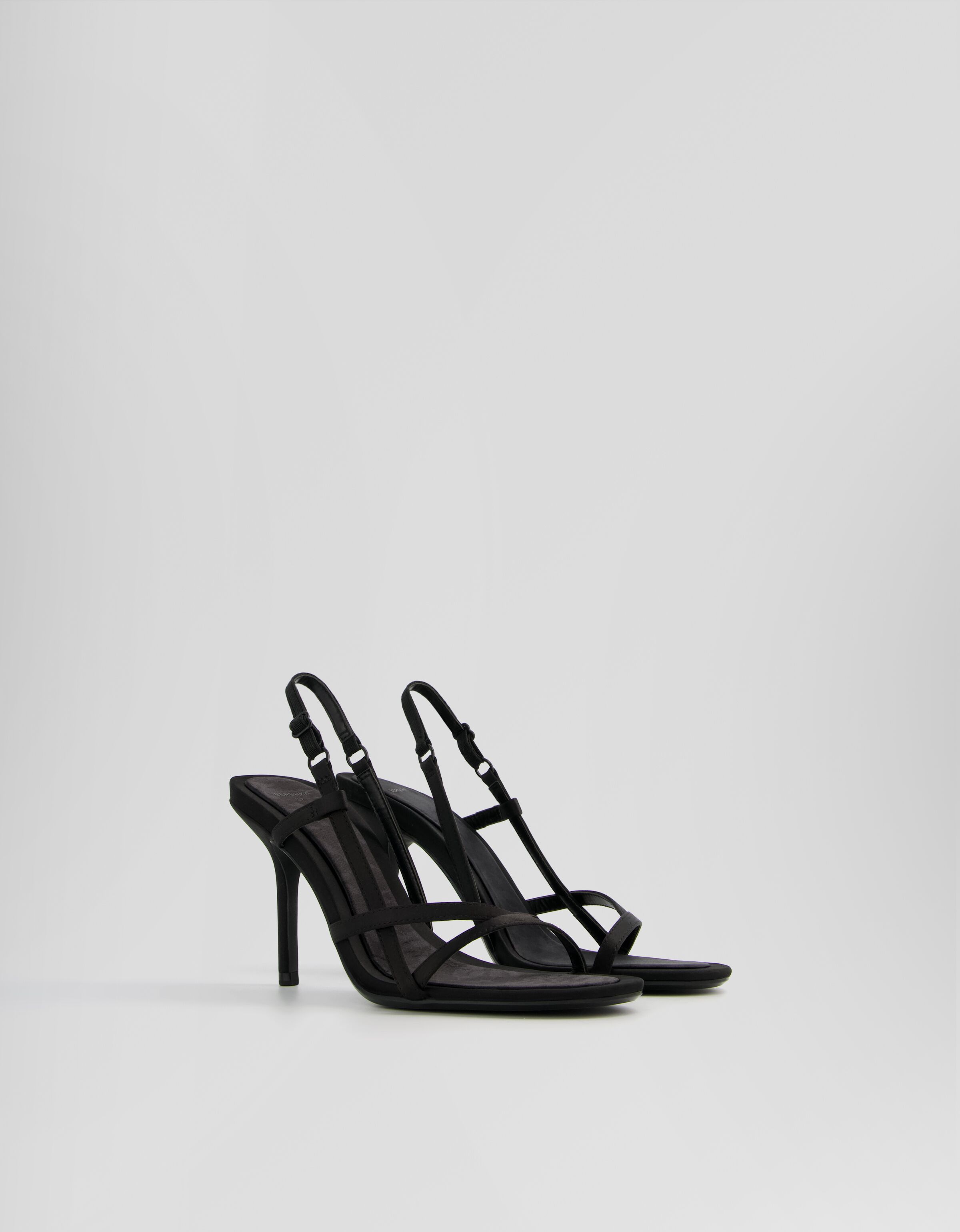 Stiletto heel sandals with adjustable straps Shoes Women Bershka