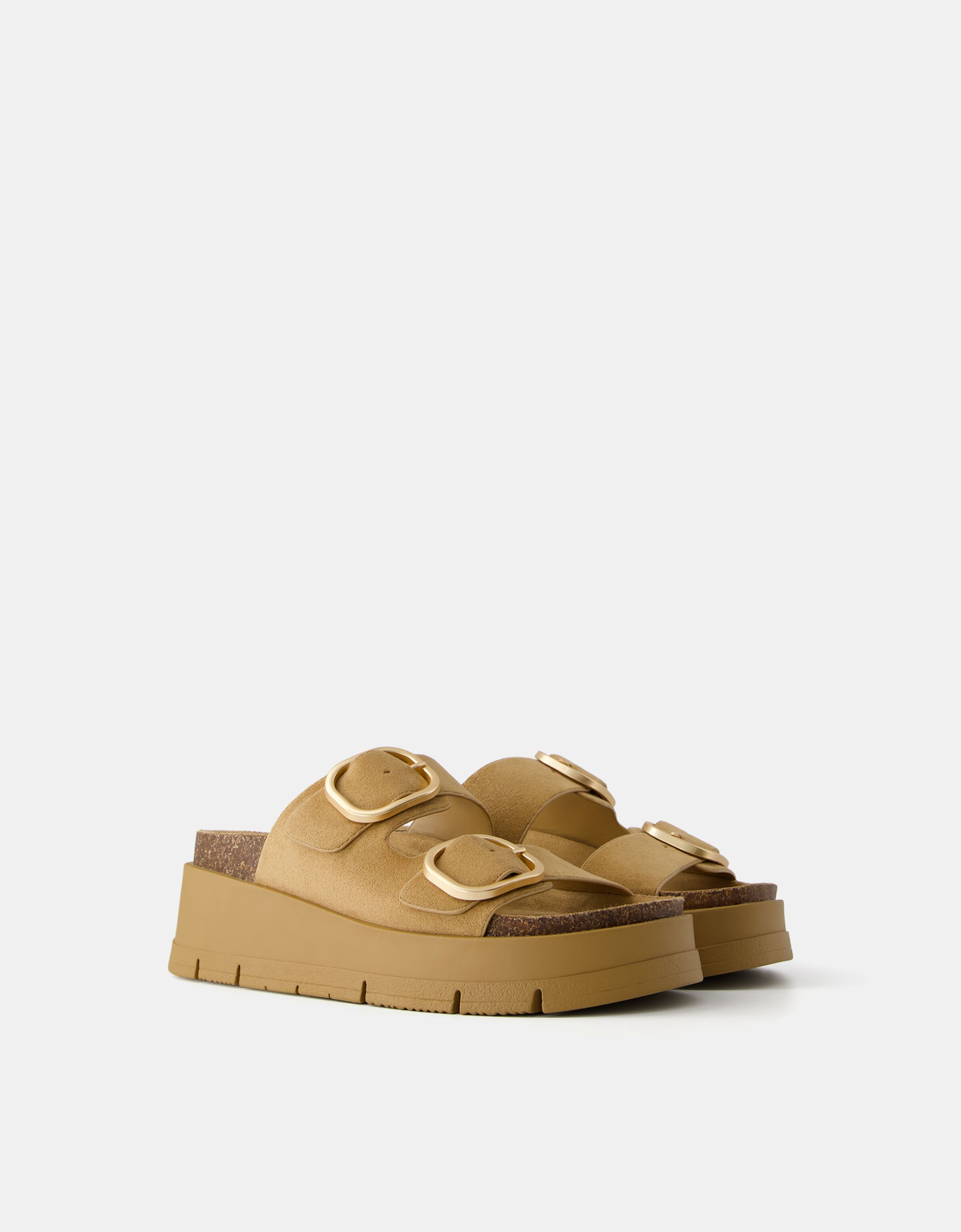 Bershka platform sandals 2025