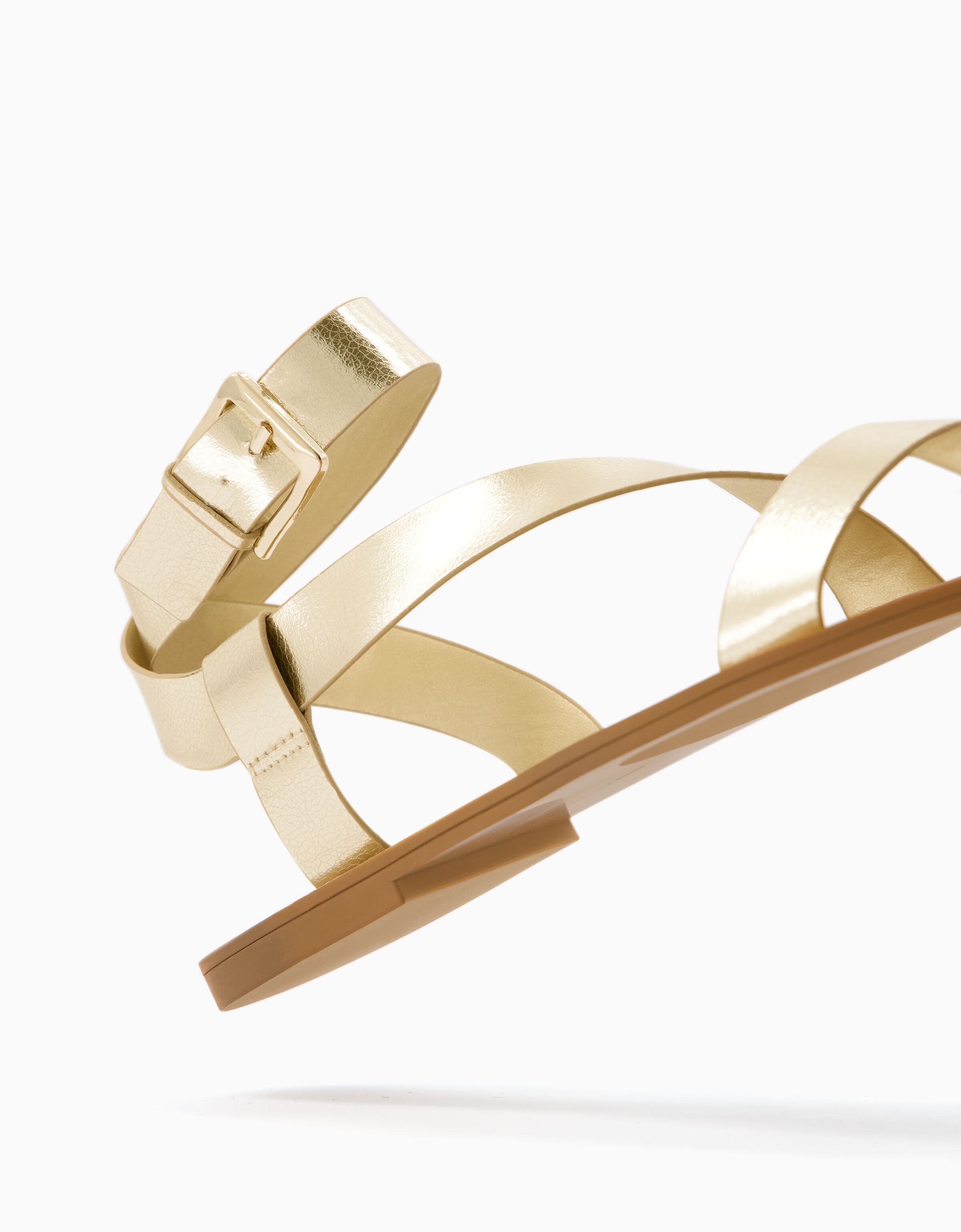 Metallic sale strap sandals