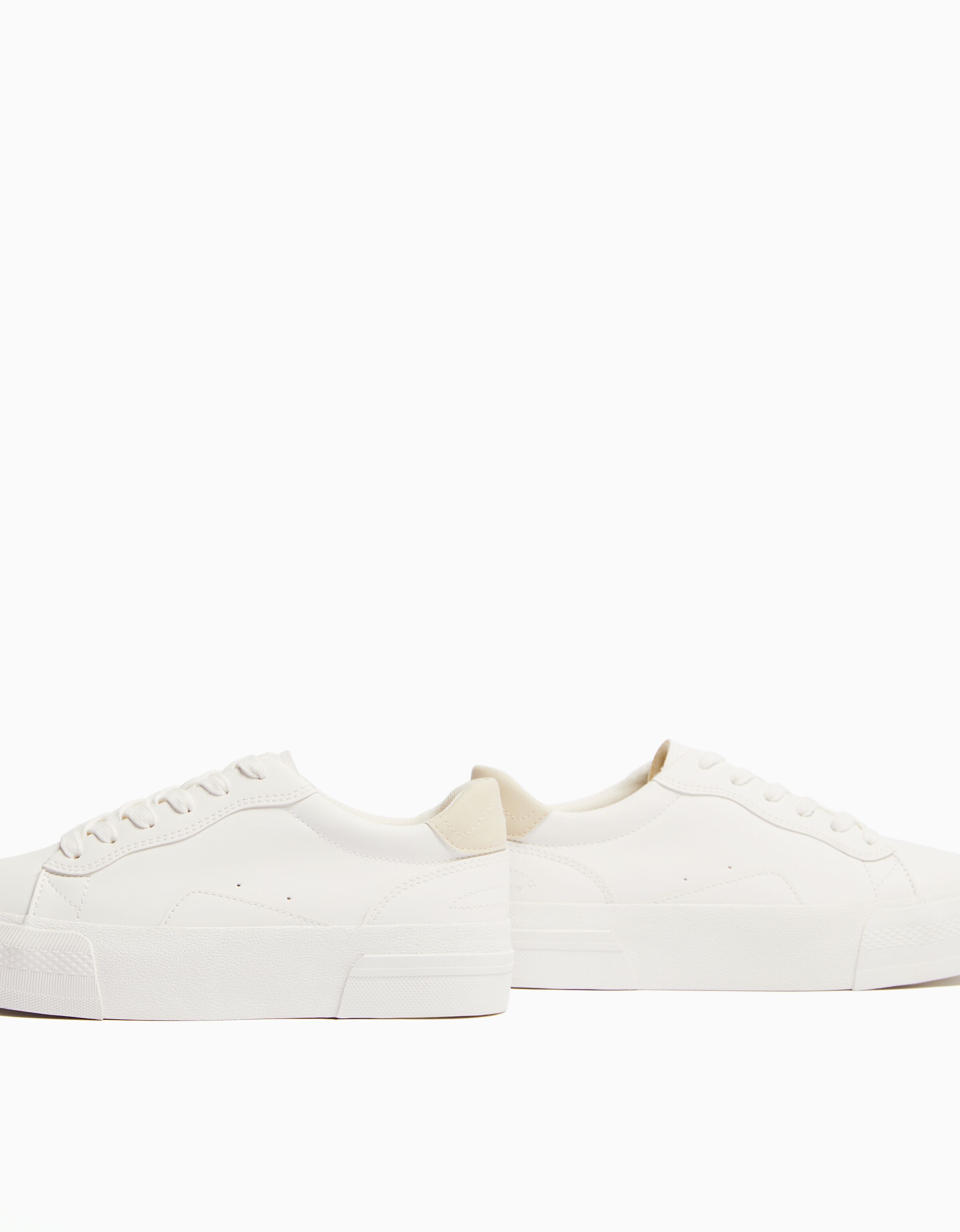 Bershka white trainers sale