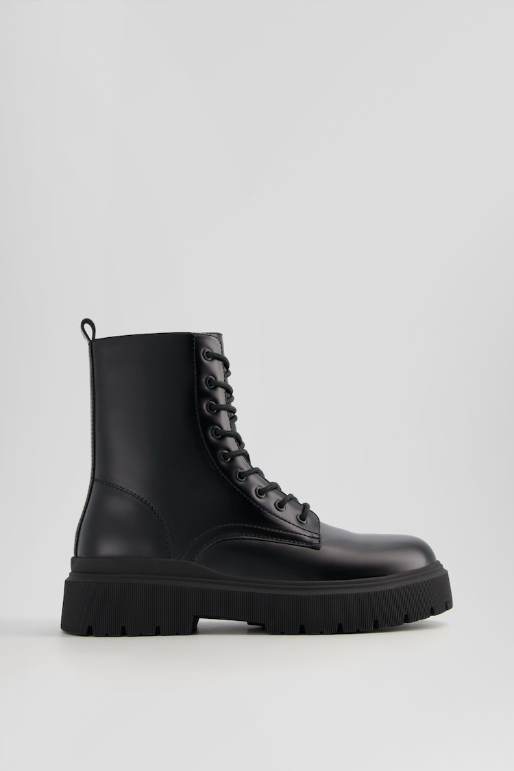 Men's track sole lace-up ankle boots