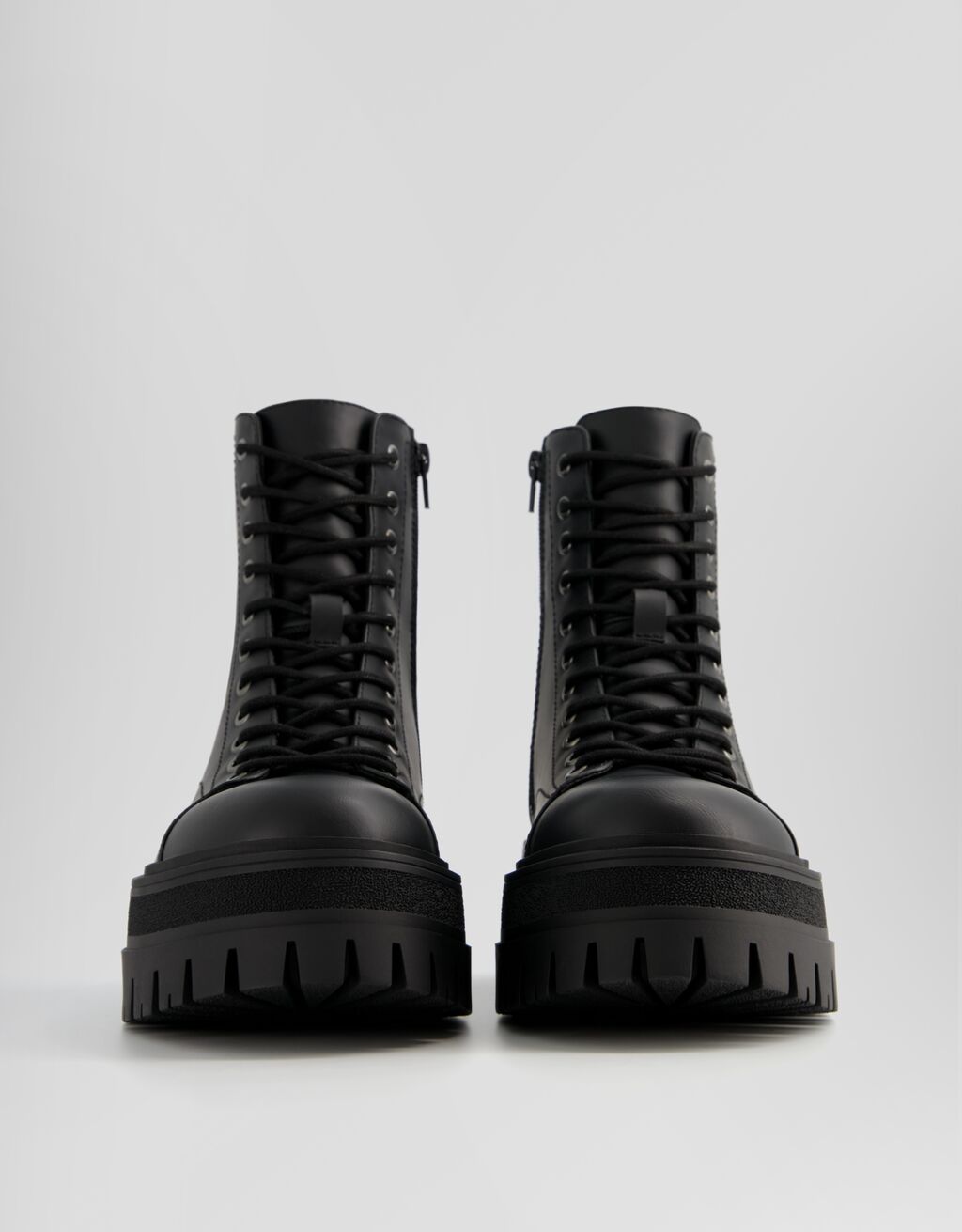 bershka track sole boots