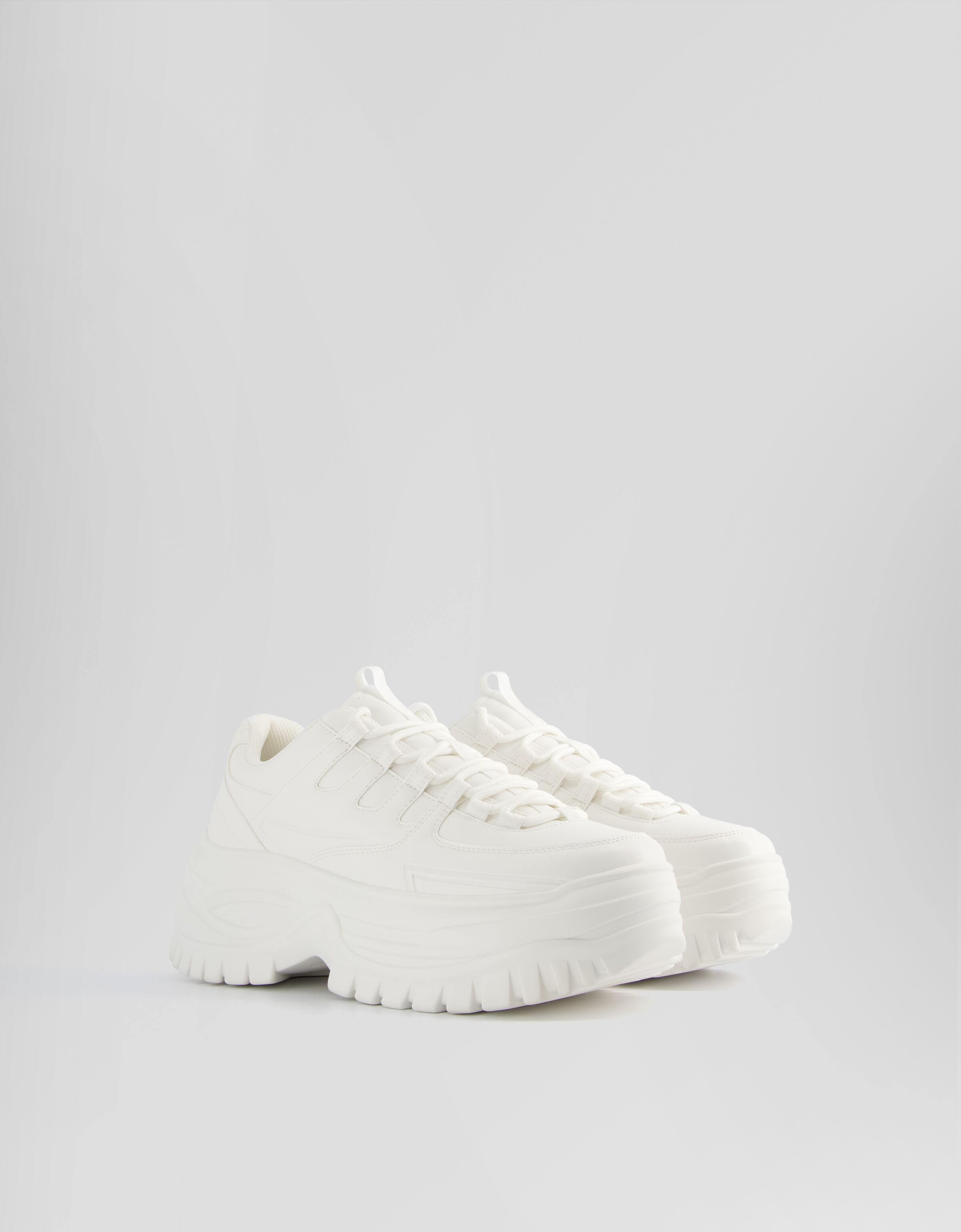 White store sole trainers