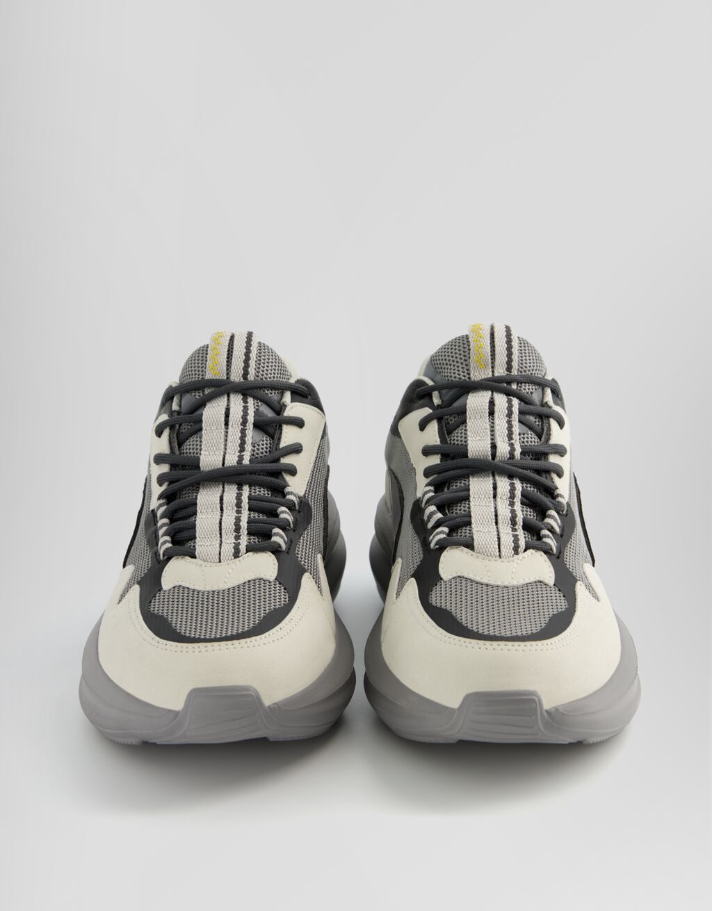 Buty sportowe z ozdobnymi, technicznymi elementami-Kombinowany-3