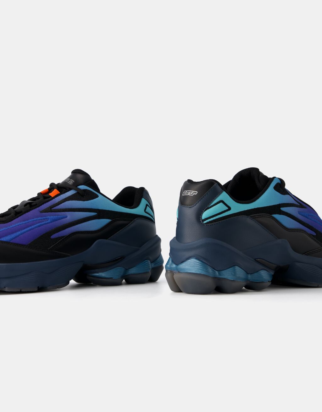 Sapatilhas com sola tacos de homem-Azul-4